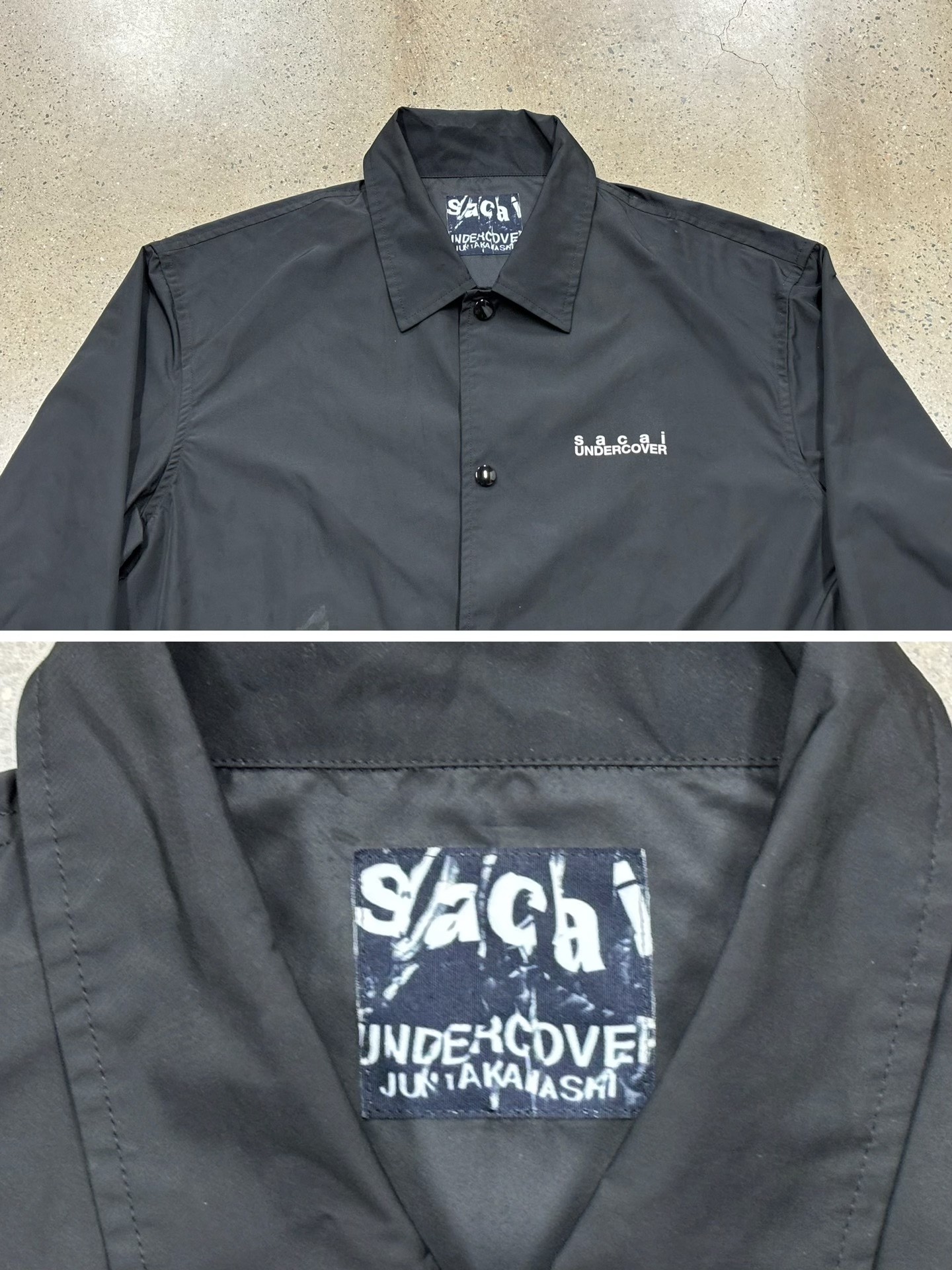 Sacai x Undercover Limited Coach Jacket — label