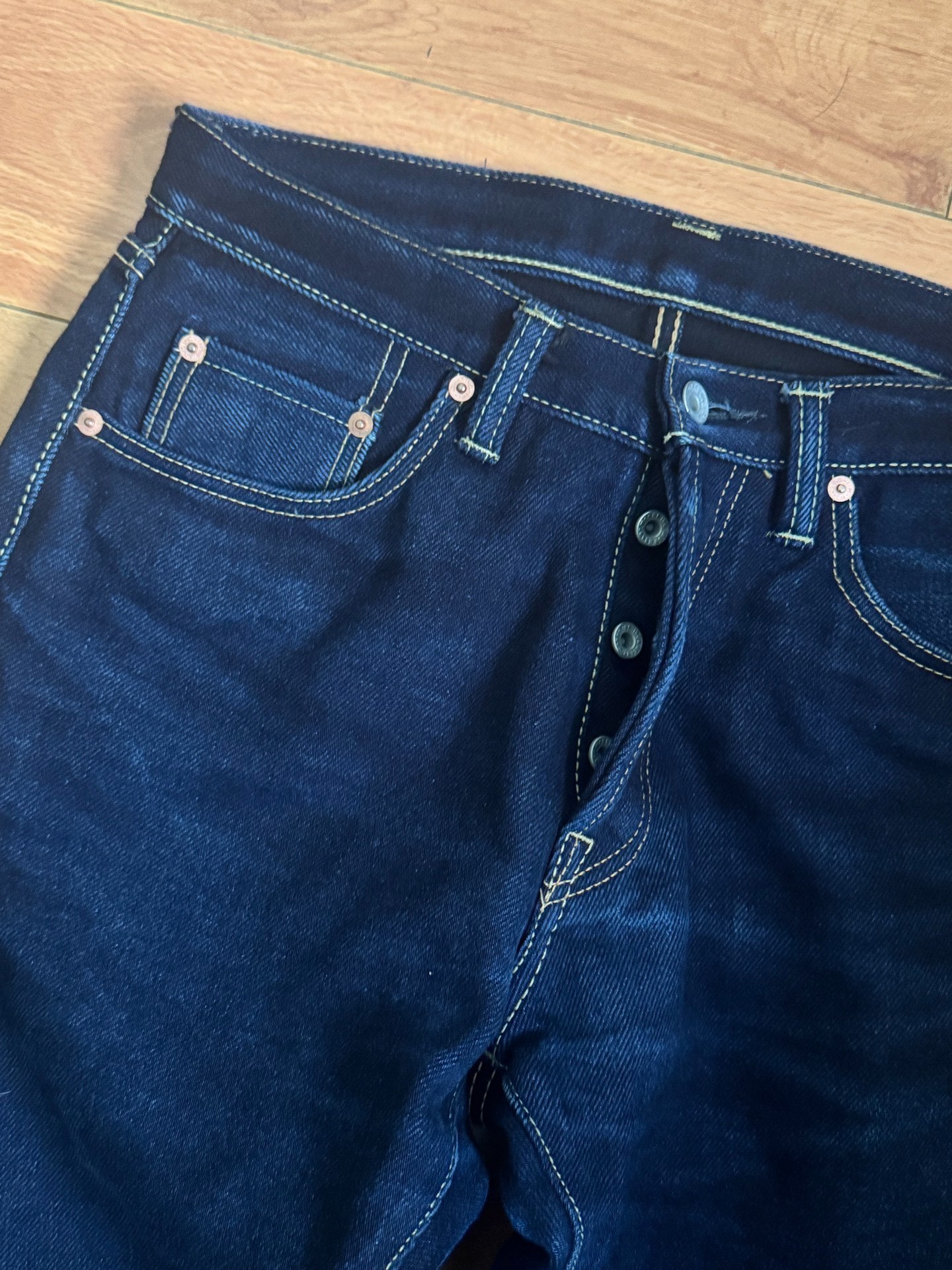 Iron Heart 634s 21oz Selvedge Jeans — back