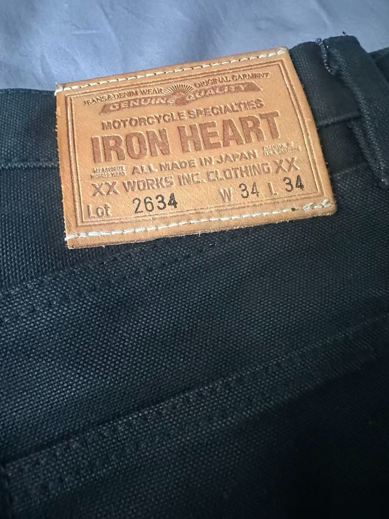 Iron Heart 2634 Black 23oz Jeans — front