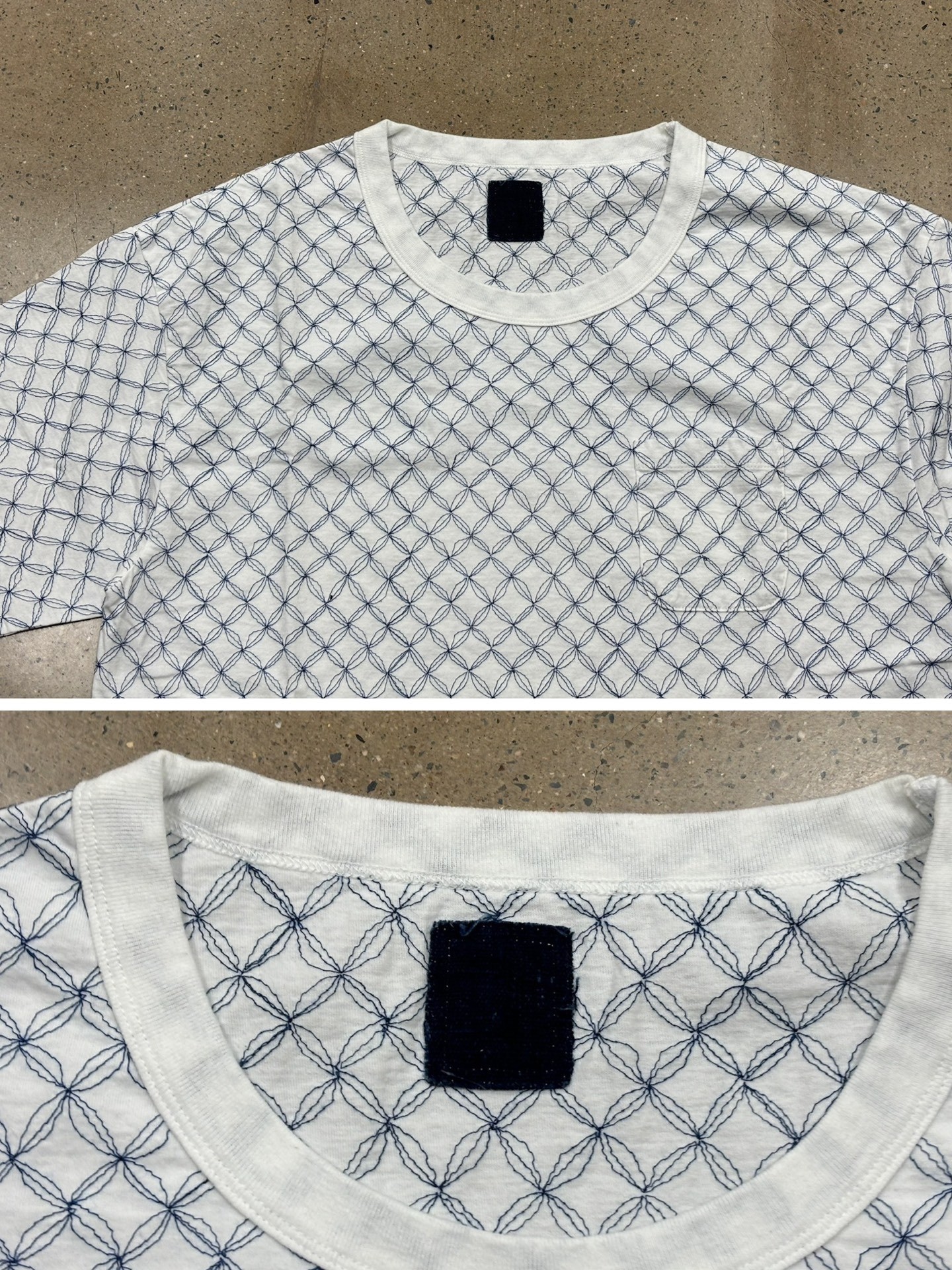 Visvim ICT Jumbo Sashiko Tee — back