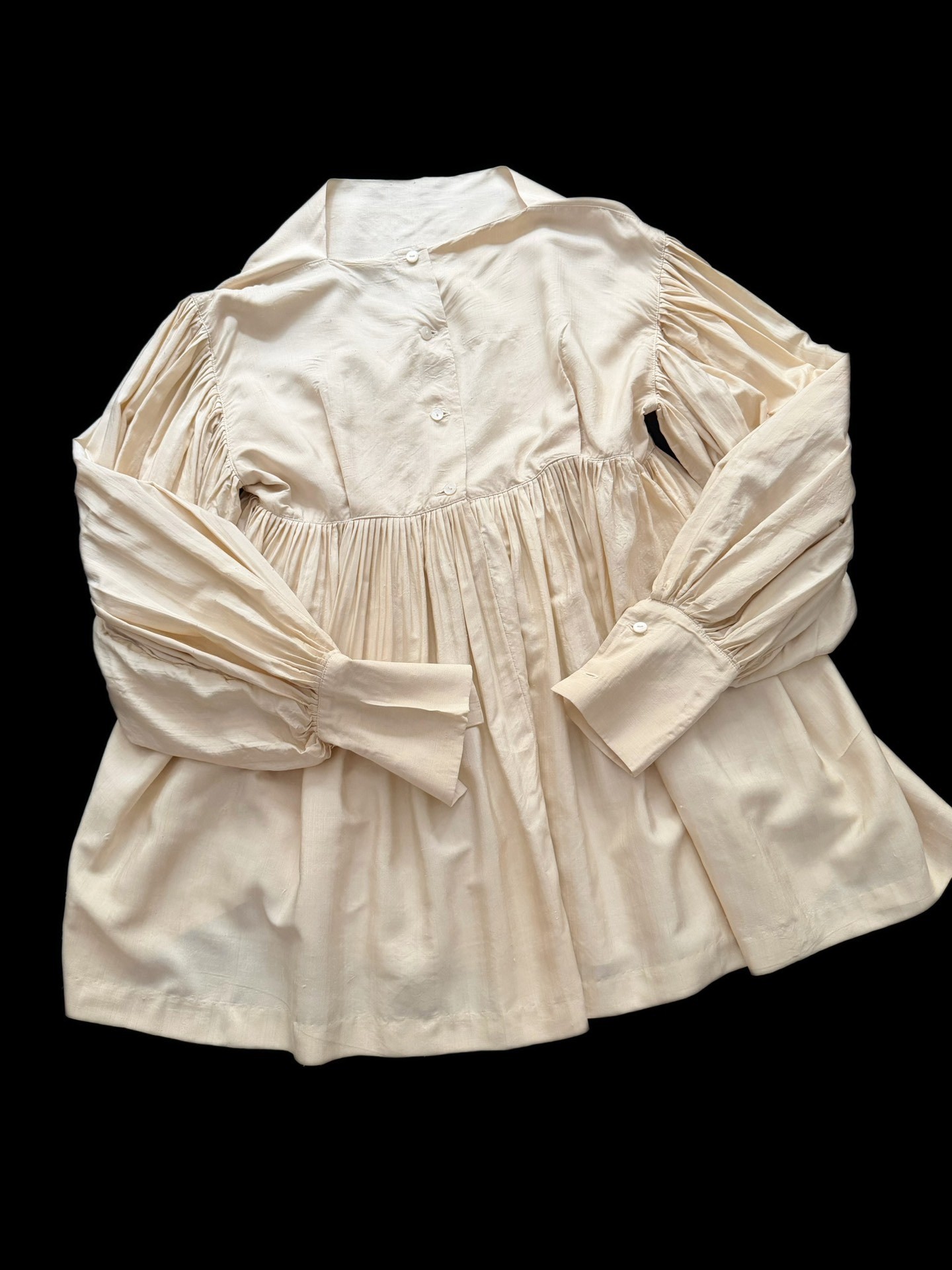 Issey Miyake 1991 Permanent Silk Blouse — back