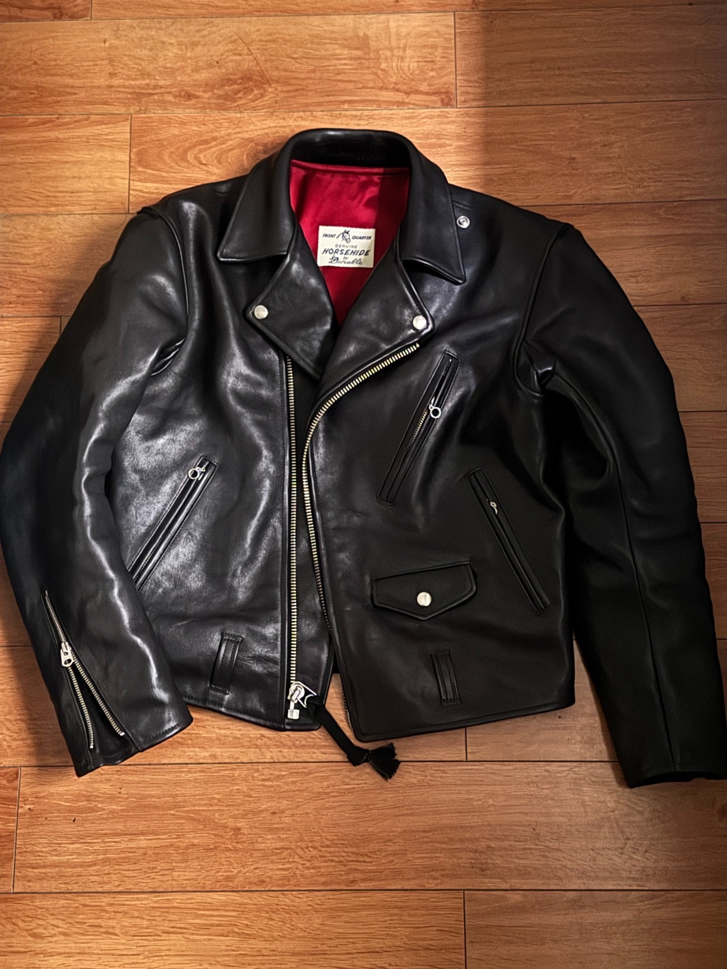 Brando Style Cloe Horse Leather Jacket