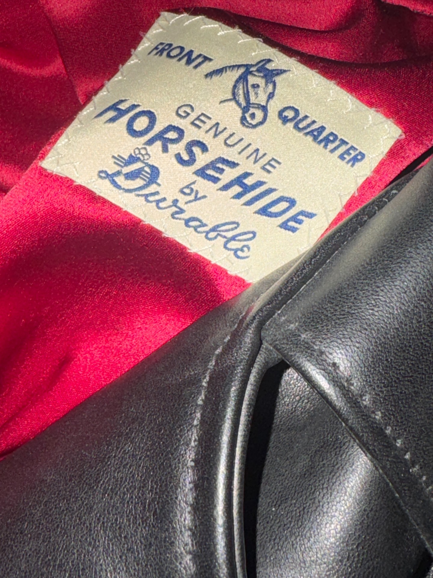 Brando Style Cloe Horse Leather Jacket — detail