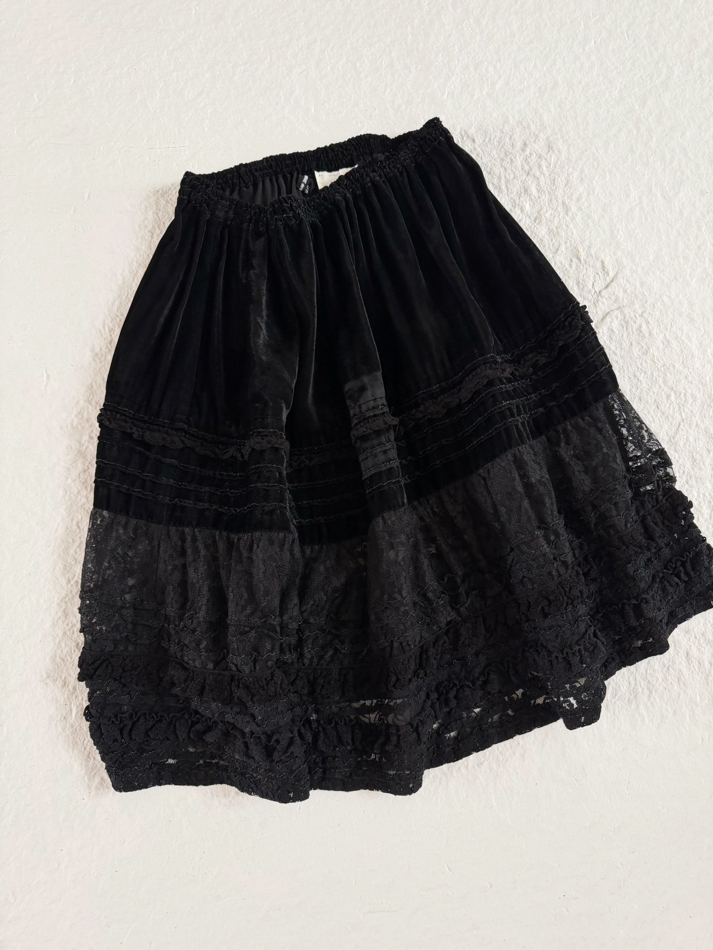 Comme des Garcons Velvet Lace Skirt