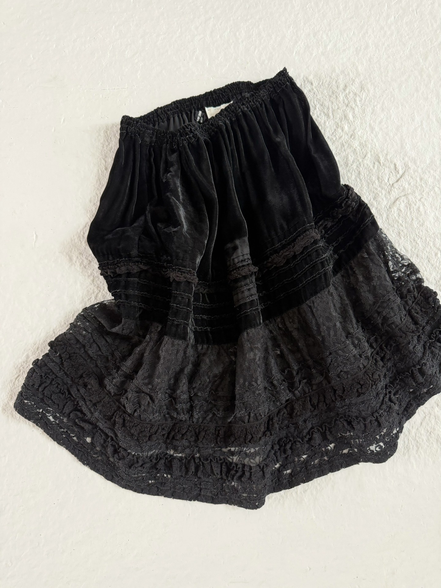 Comme des Garcons Velvet Lace Skirt — back
