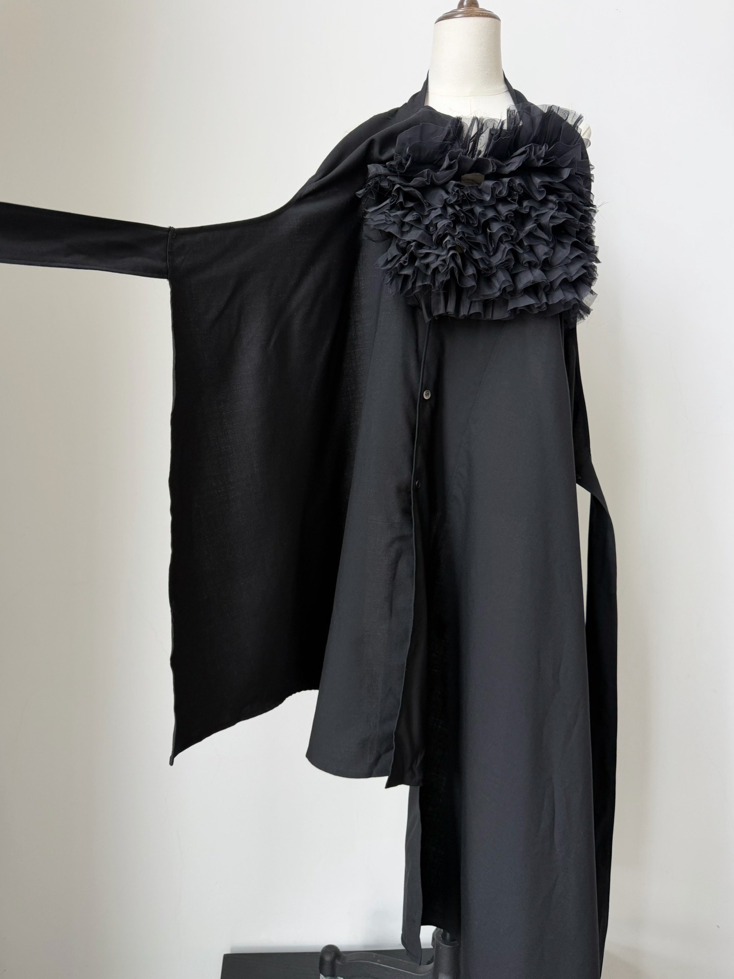 Junya Watanabe Black Asymmetrical Dress — label