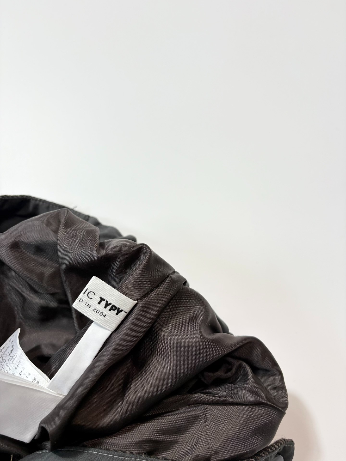 CIAOPANIC TYPY Casual Straight-Leg Trousers — label