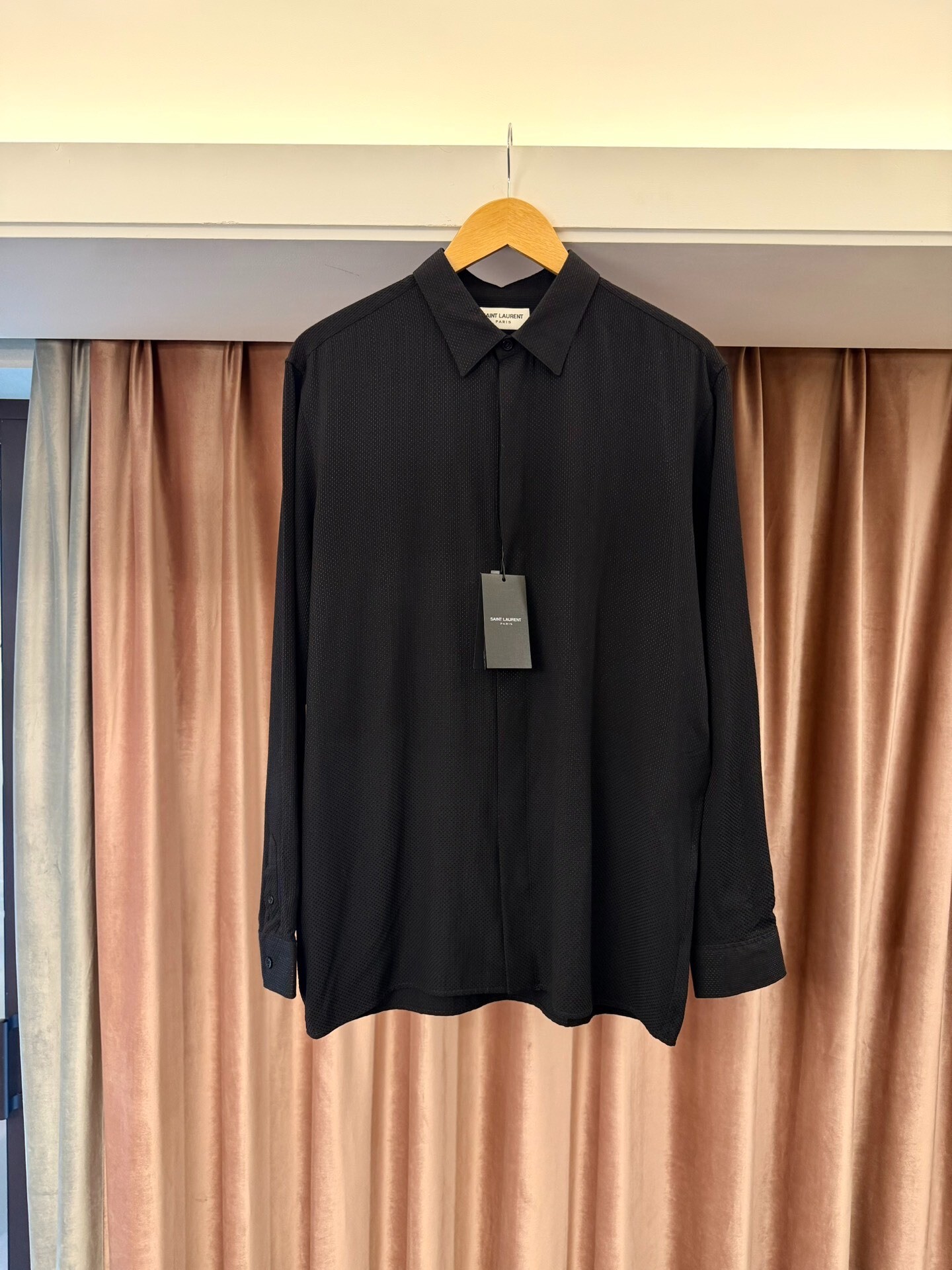 Saint Laurent Black Star Pattern Shirt
