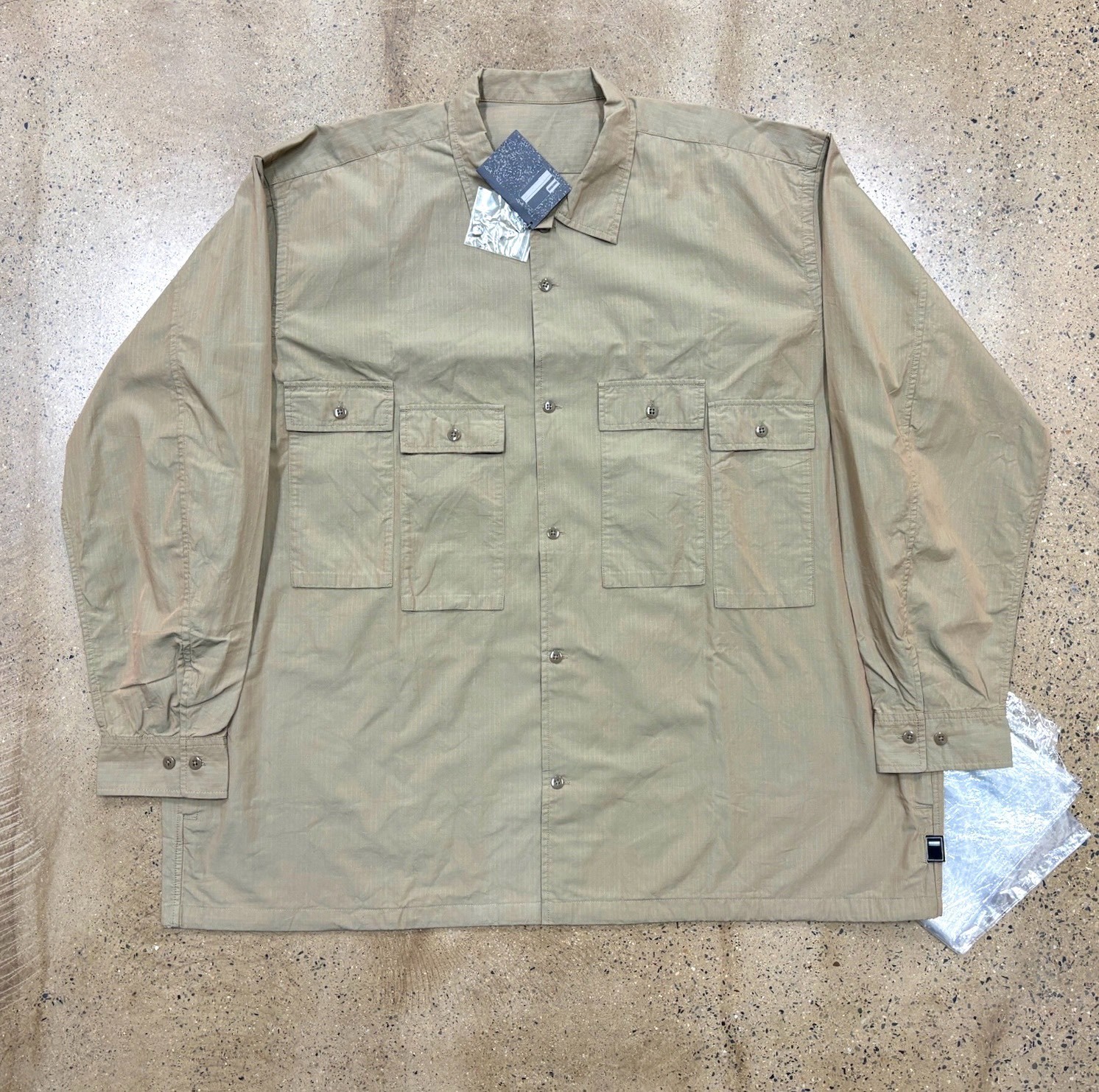 Beams SSZ Khaki Oversized Shirt
