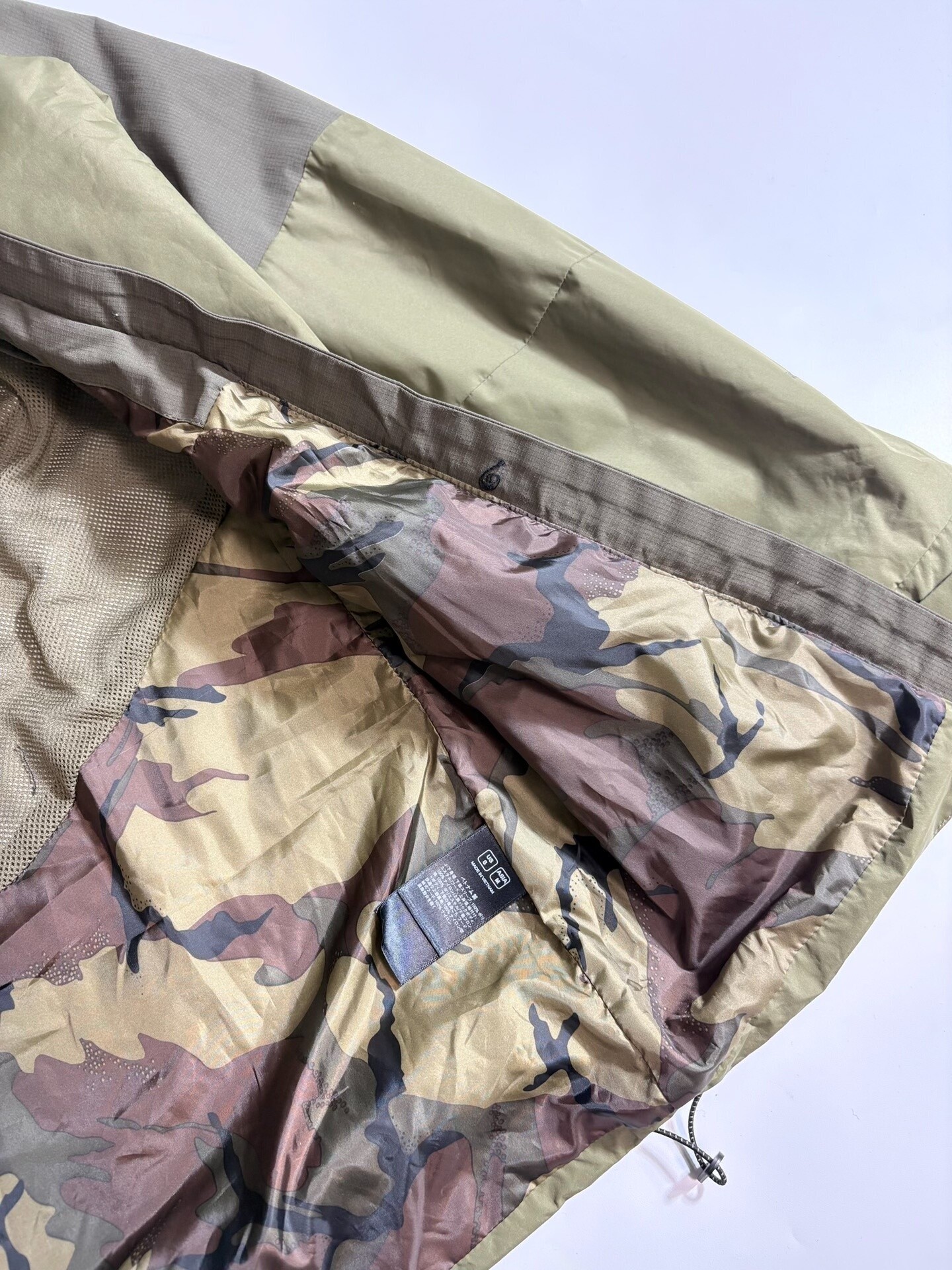 The North Face Olive Hooded Jacket — label