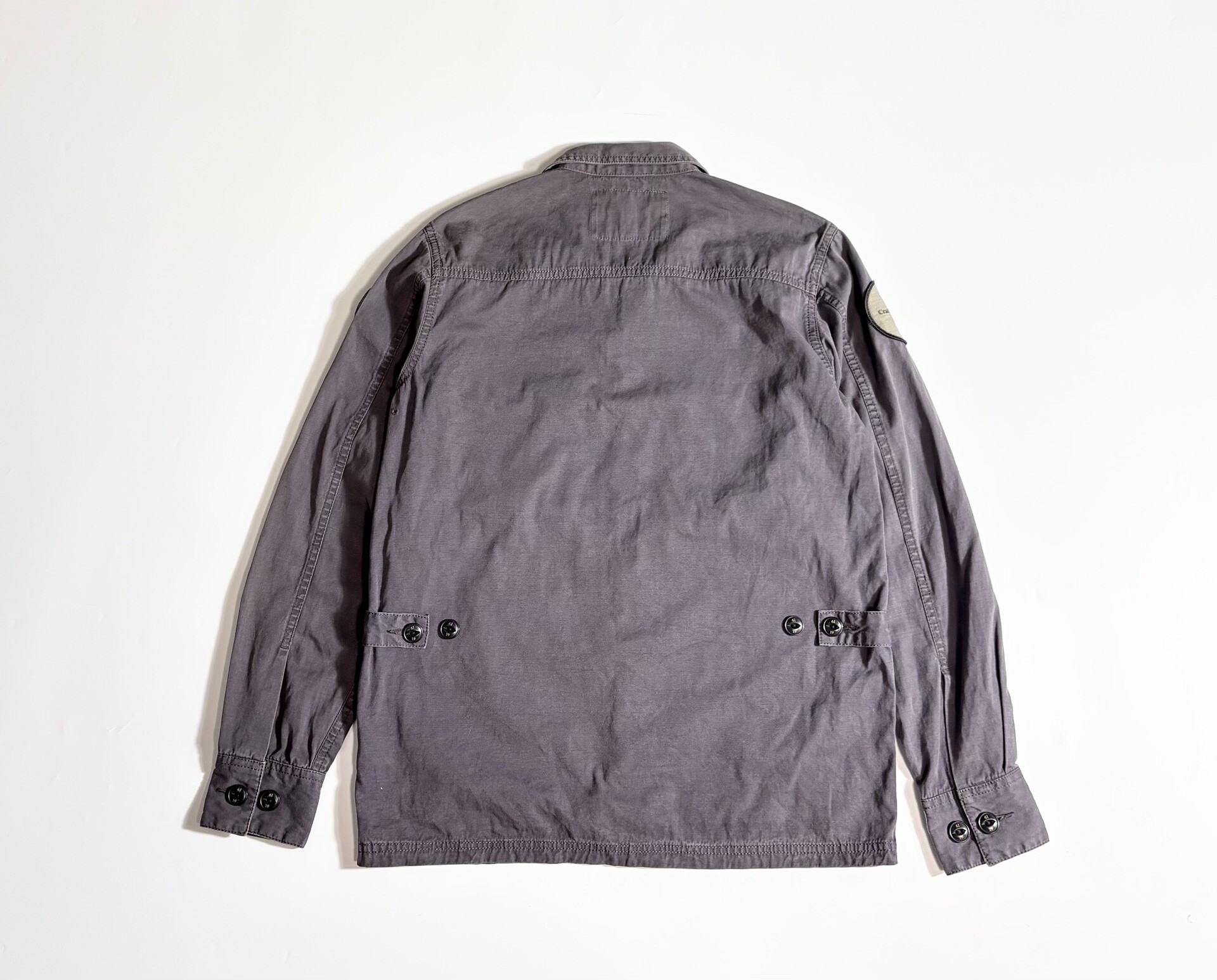 Neighborhood Gray Work Long-Sleeve Shirt — front