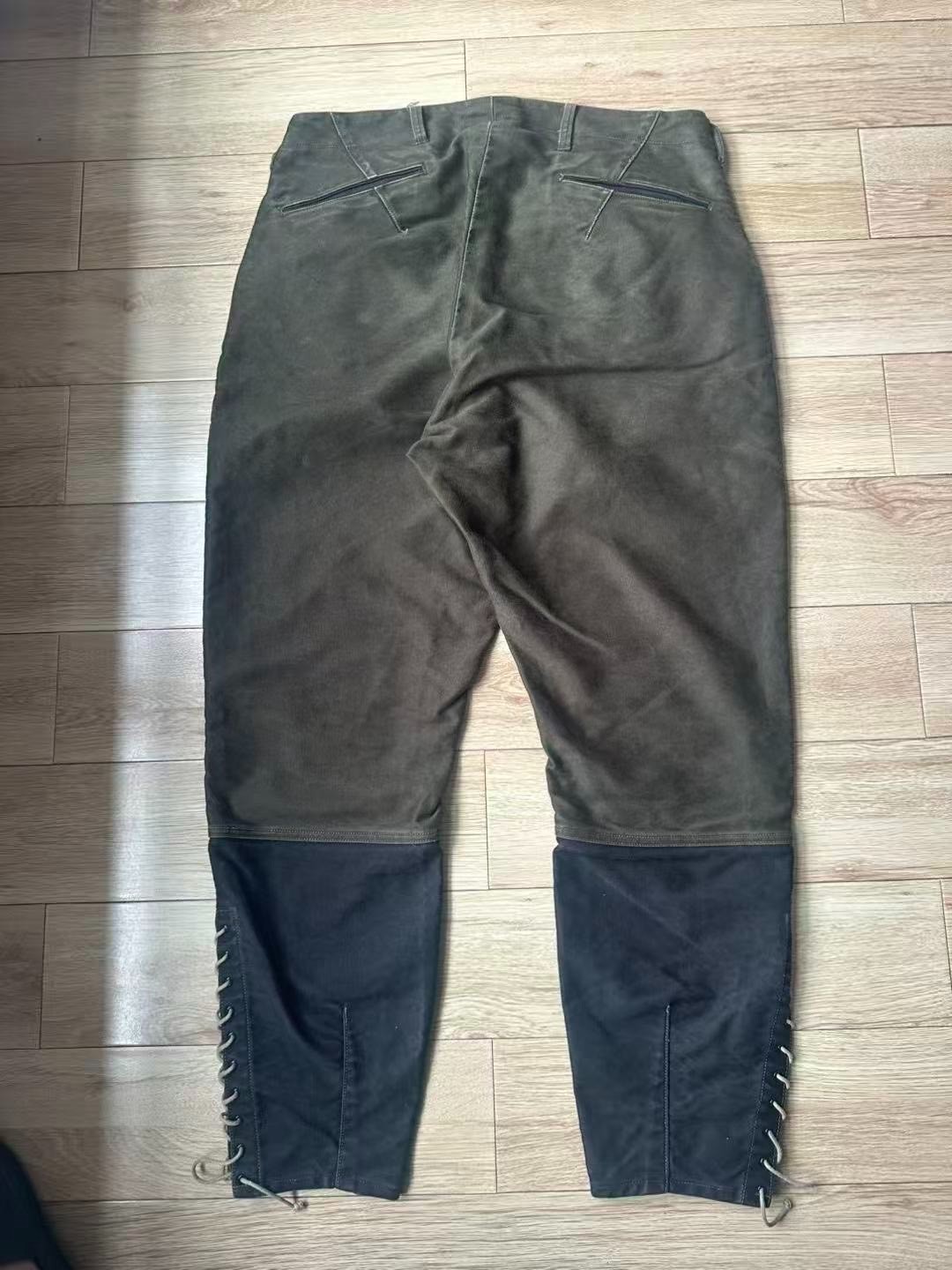 Freewheelers Olive Green Riding Breeches — front
