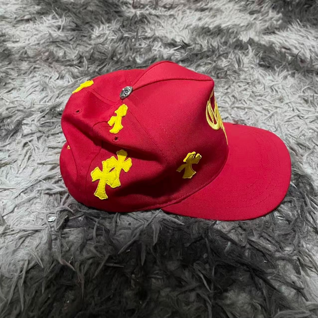 Chrome Hearts Red Baseball Cap — detail