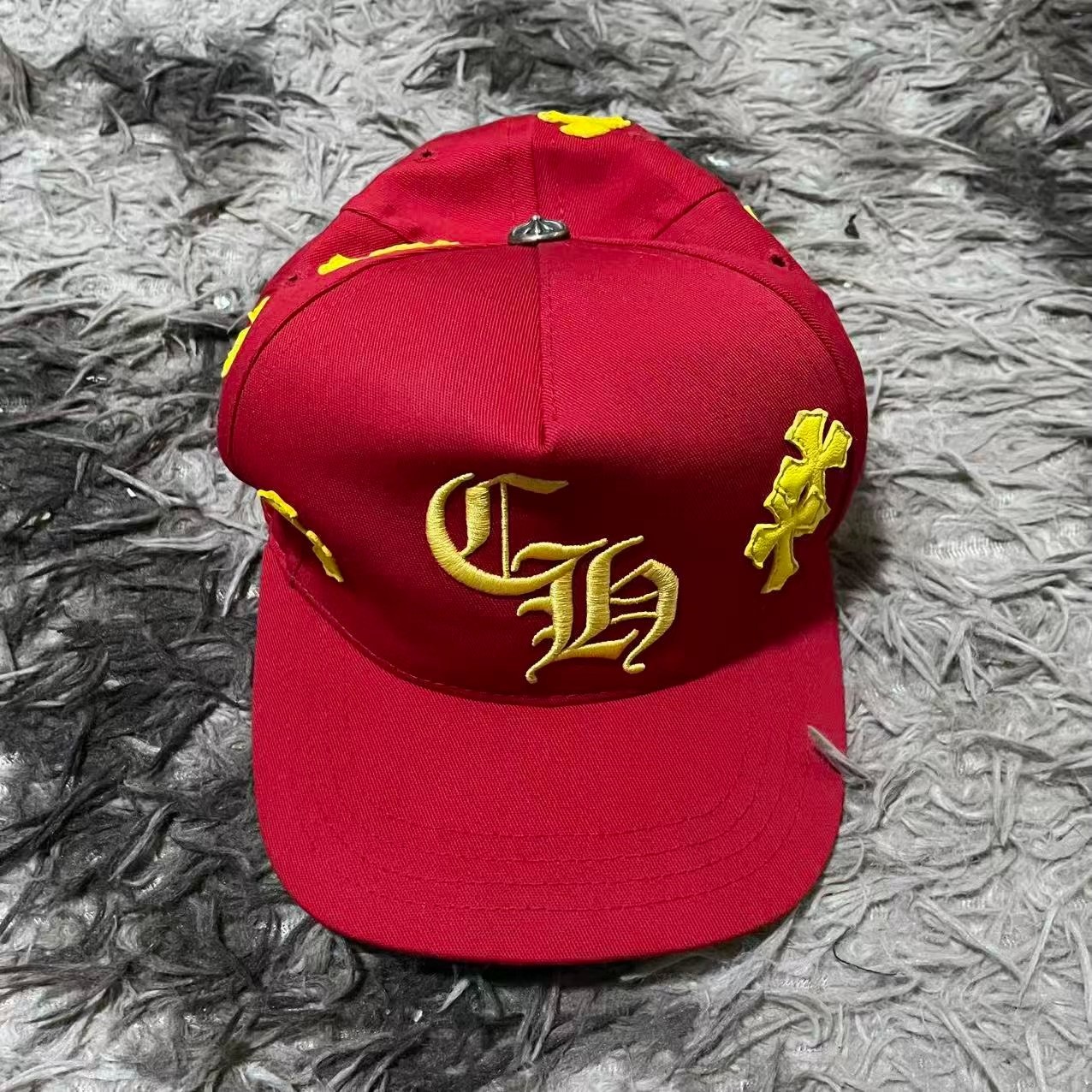Chrome Hearts Red Baseball Cap