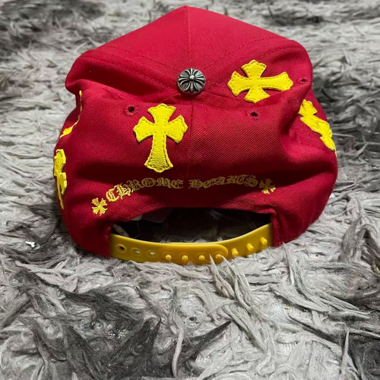 Chrome Hearts Red Baseball Cap — back