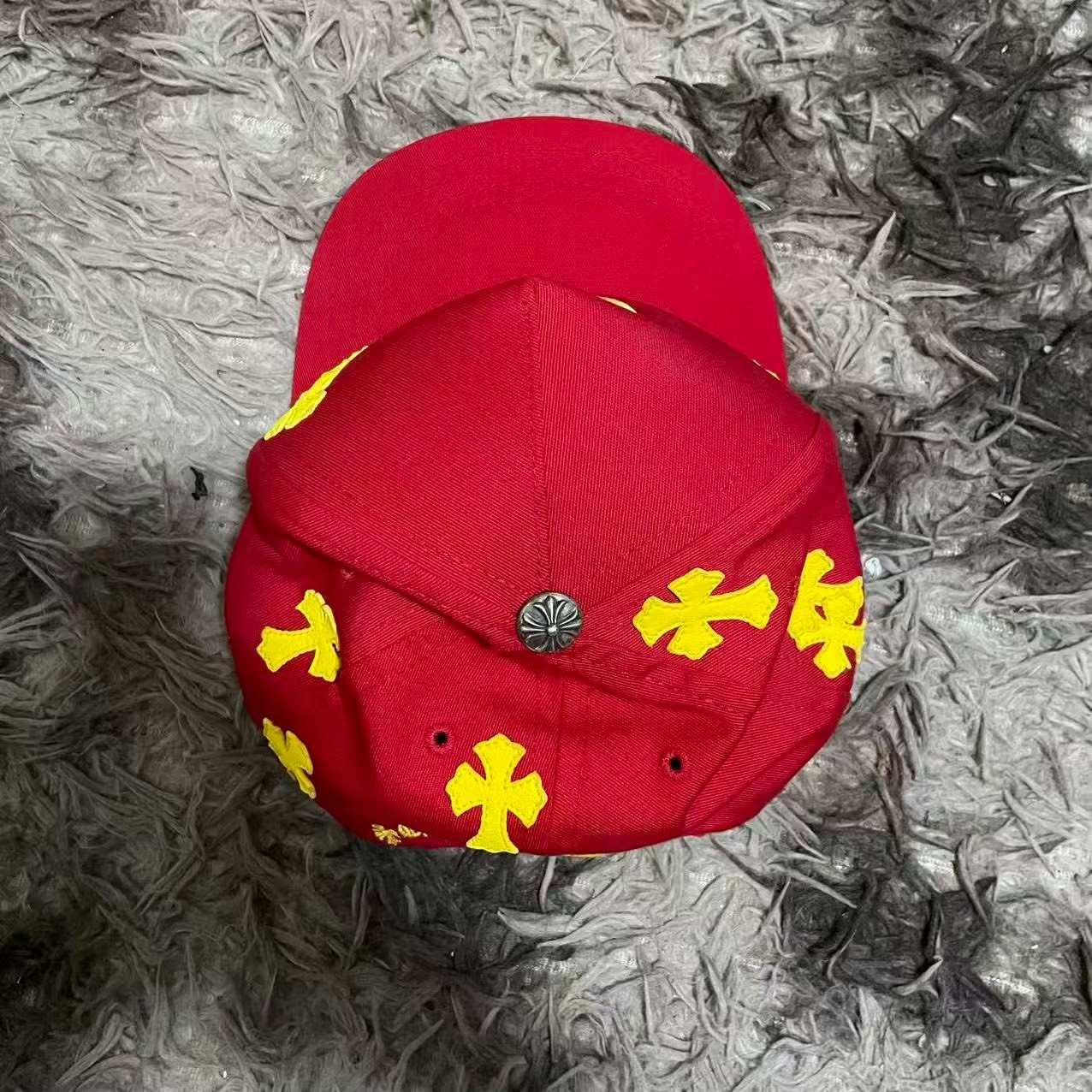 Chrome Hearts Red Baseball Cap — front