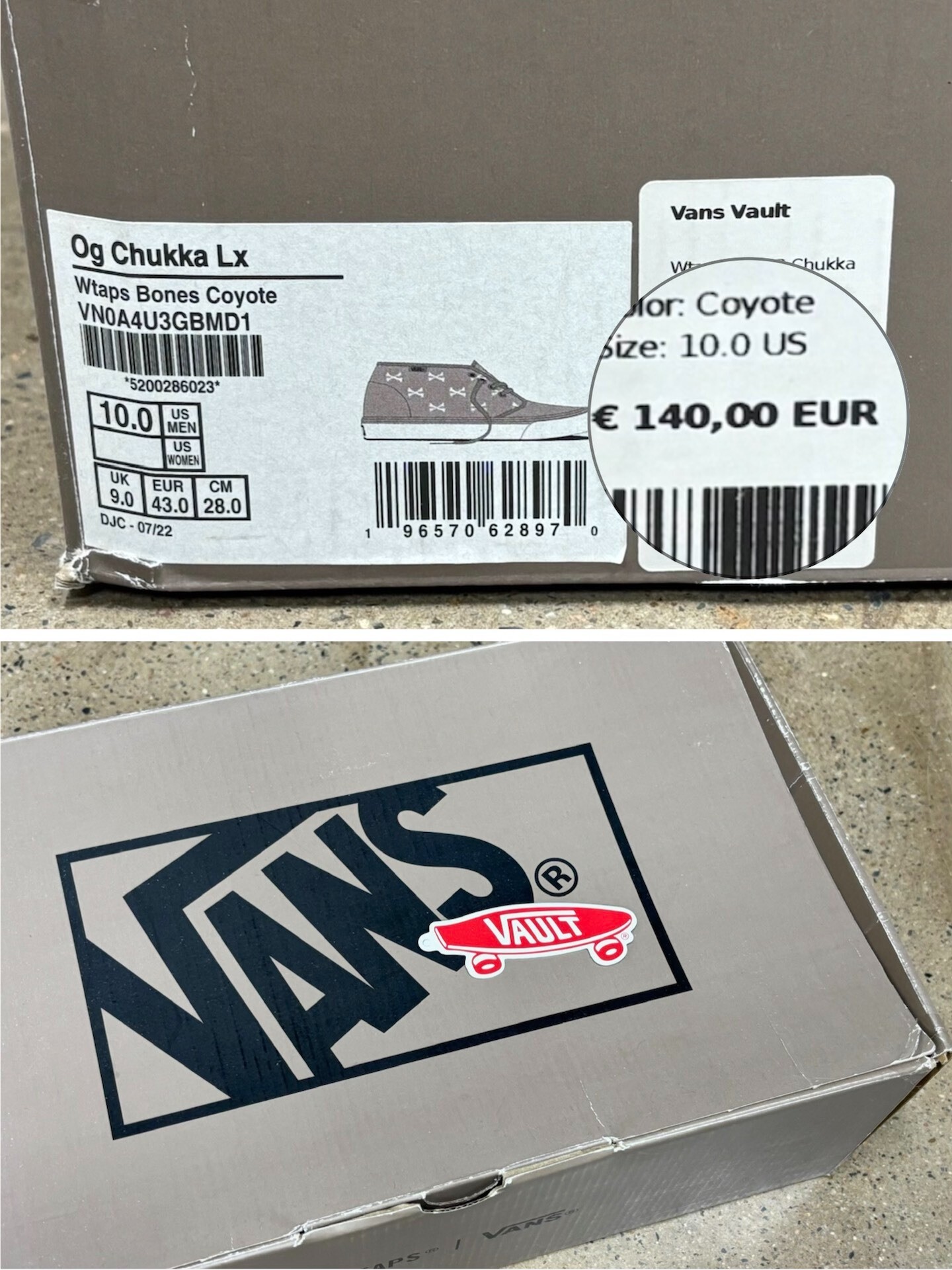 Vans x Wtaps Bones Mid-Top Sneakers — detail