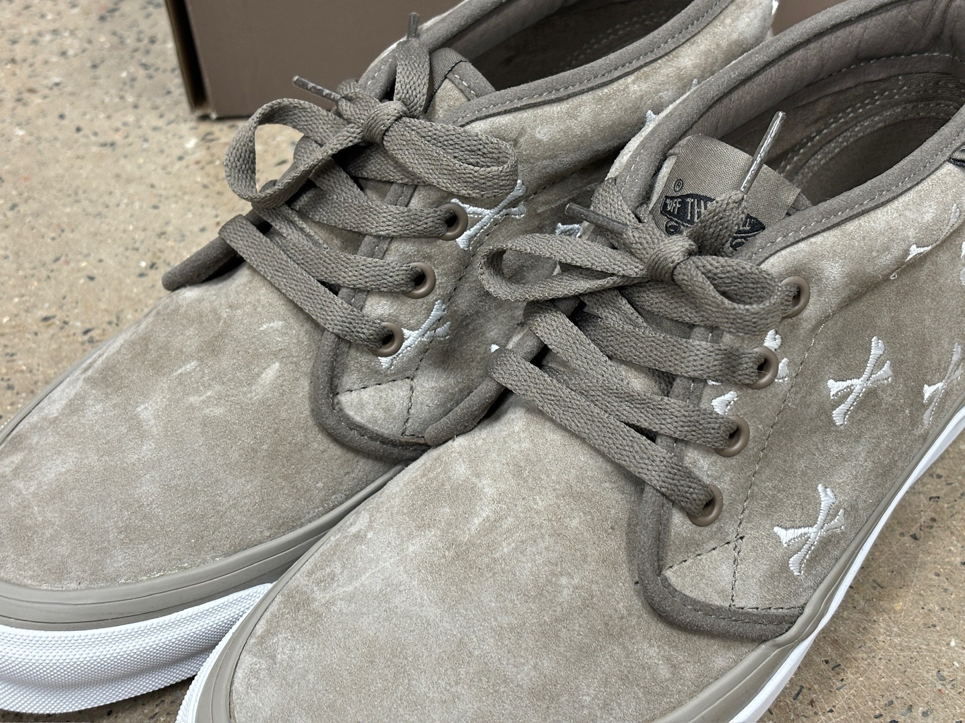 Vans x Wtaps Bones Mid-Top Sneakers — label