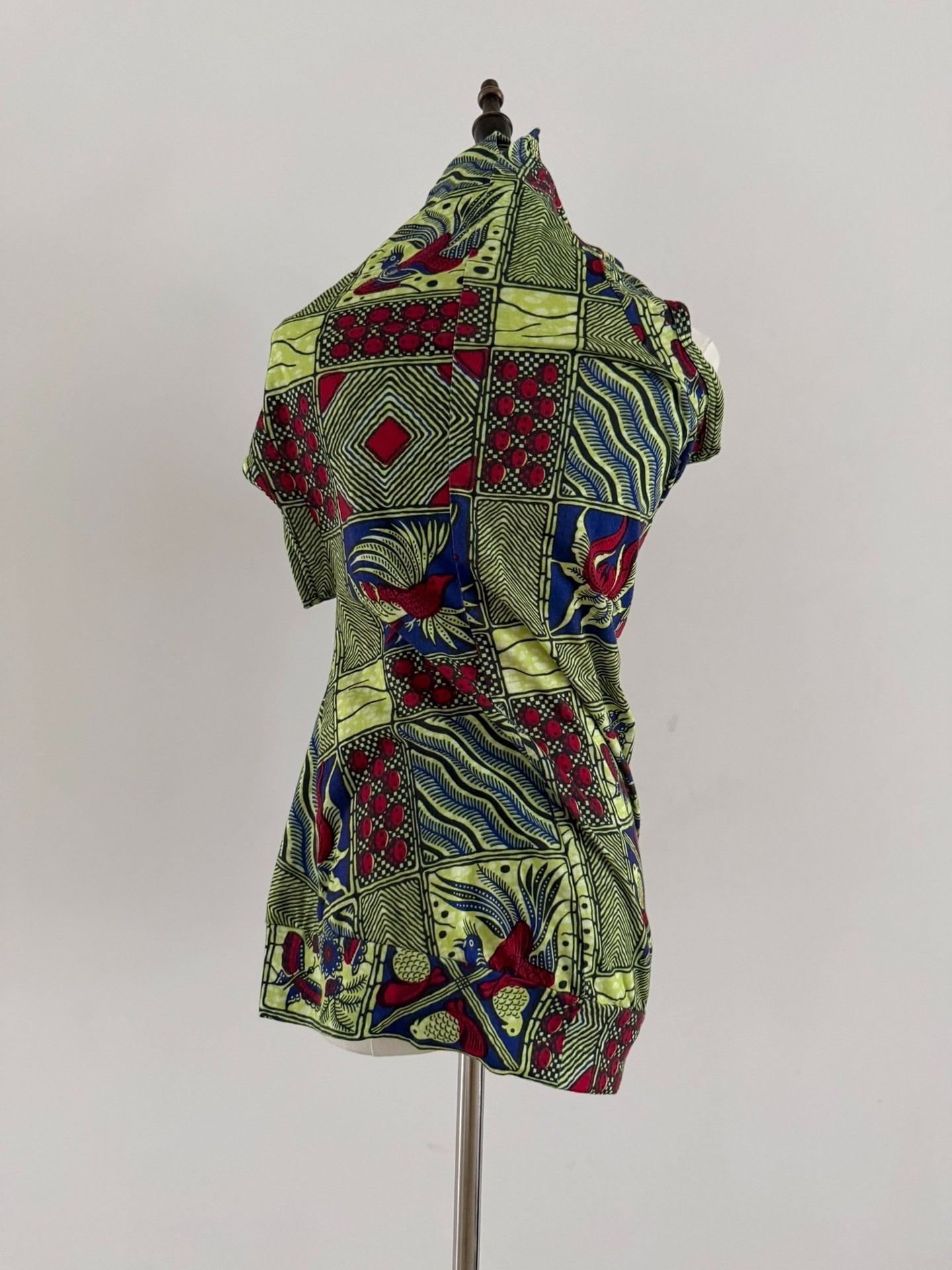 Junya Watanabe 09SS Asymmetrical Tropical Tee — detail