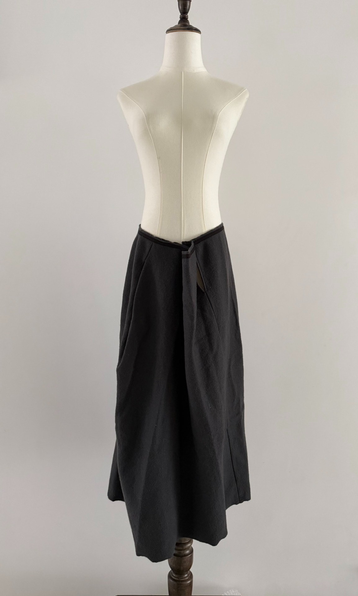 Y's Yohji Yamamoto 90s Deconstructed Skirt — front