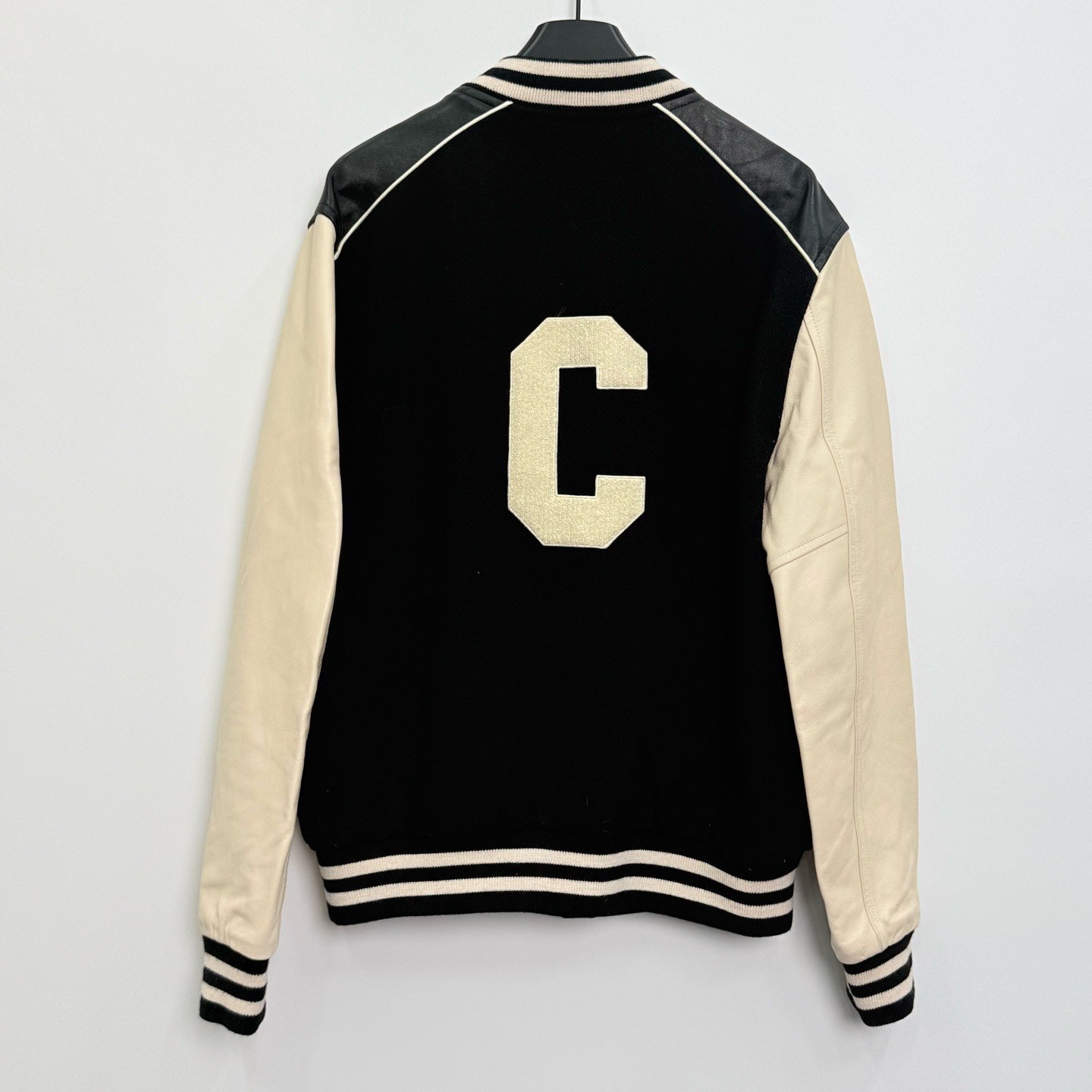 Celine Large C Logo Varsity Jacket — detail