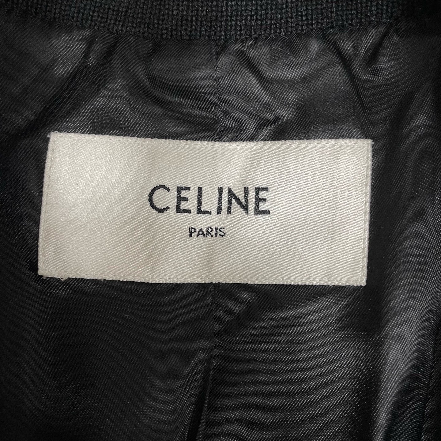 Celine Large C Logo Varsity Jacket — back