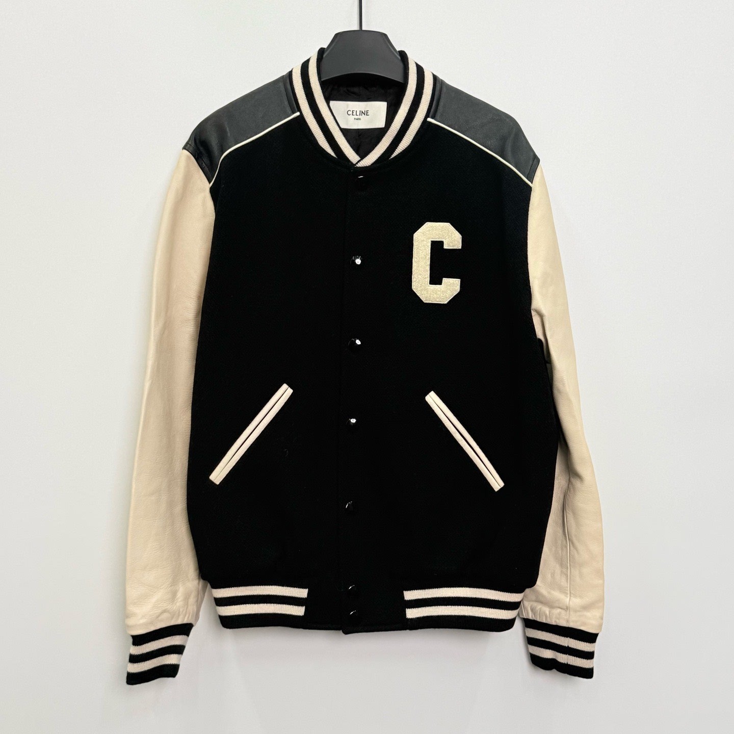 Celine Large C Logo Varsity Jacket