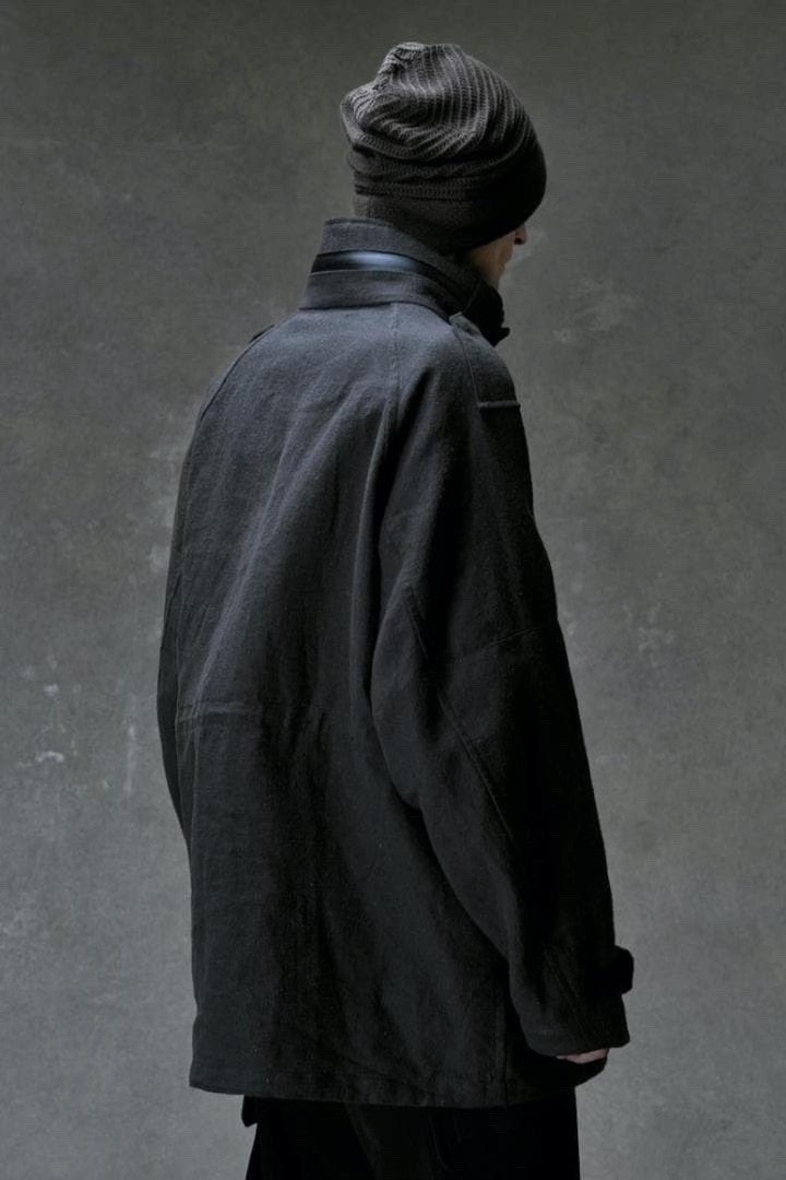 Devoa 26SS Silk Paper M65 Jacket — front