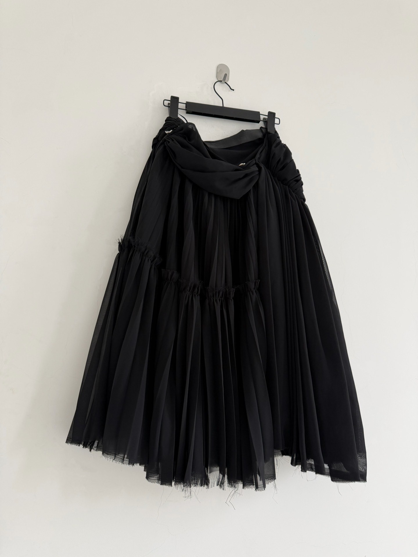 Comme des Garcons Voluminous Sheer Midi Skirt — label