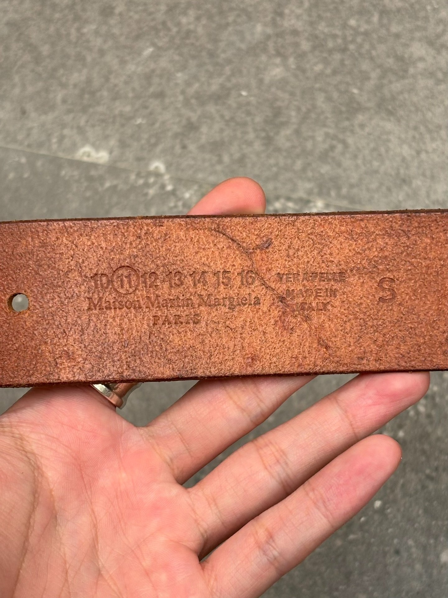 Maison Margiela SS2009 Leather Bracelet — back