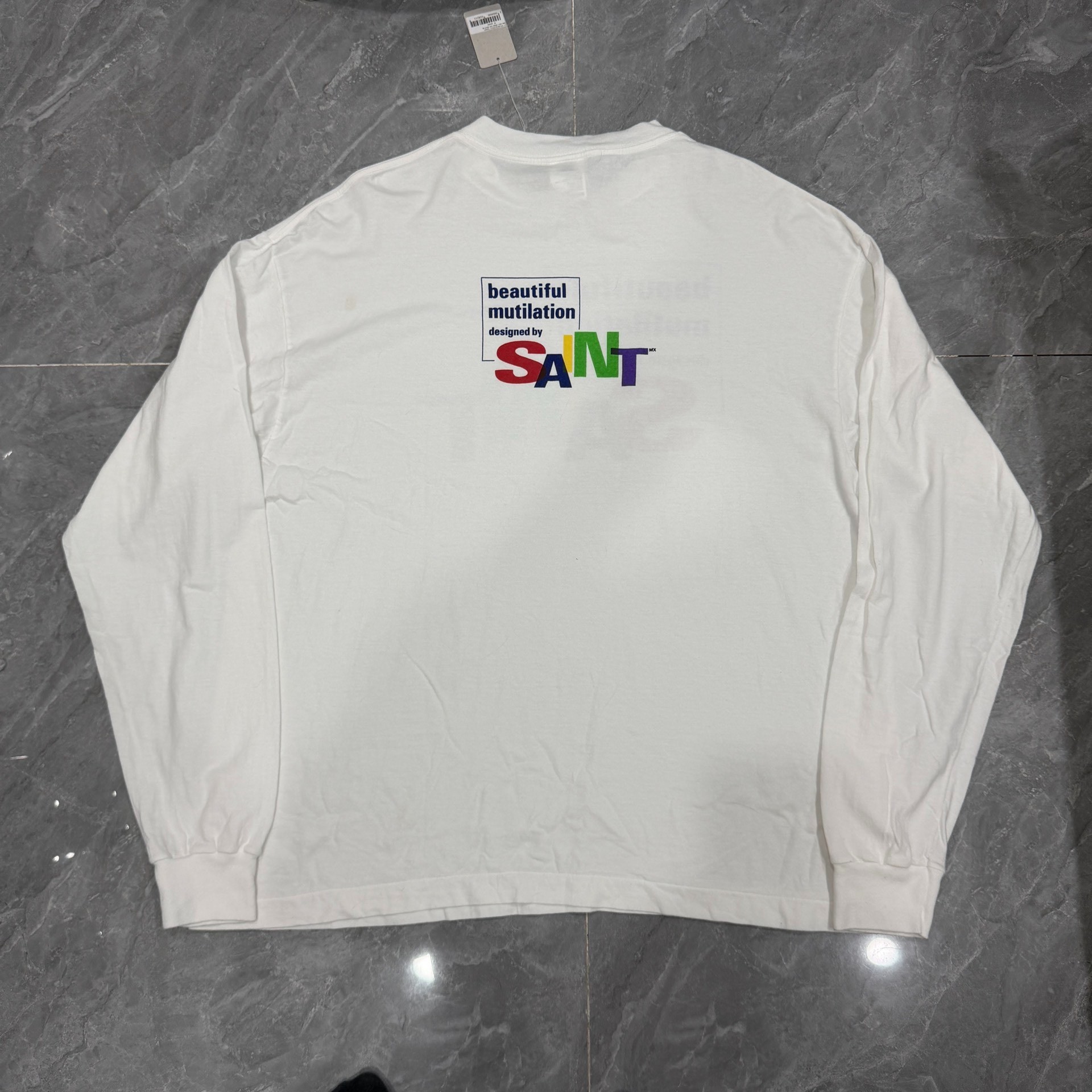 Saint Michael SAINT MX White Long Sleeve Shirt — front