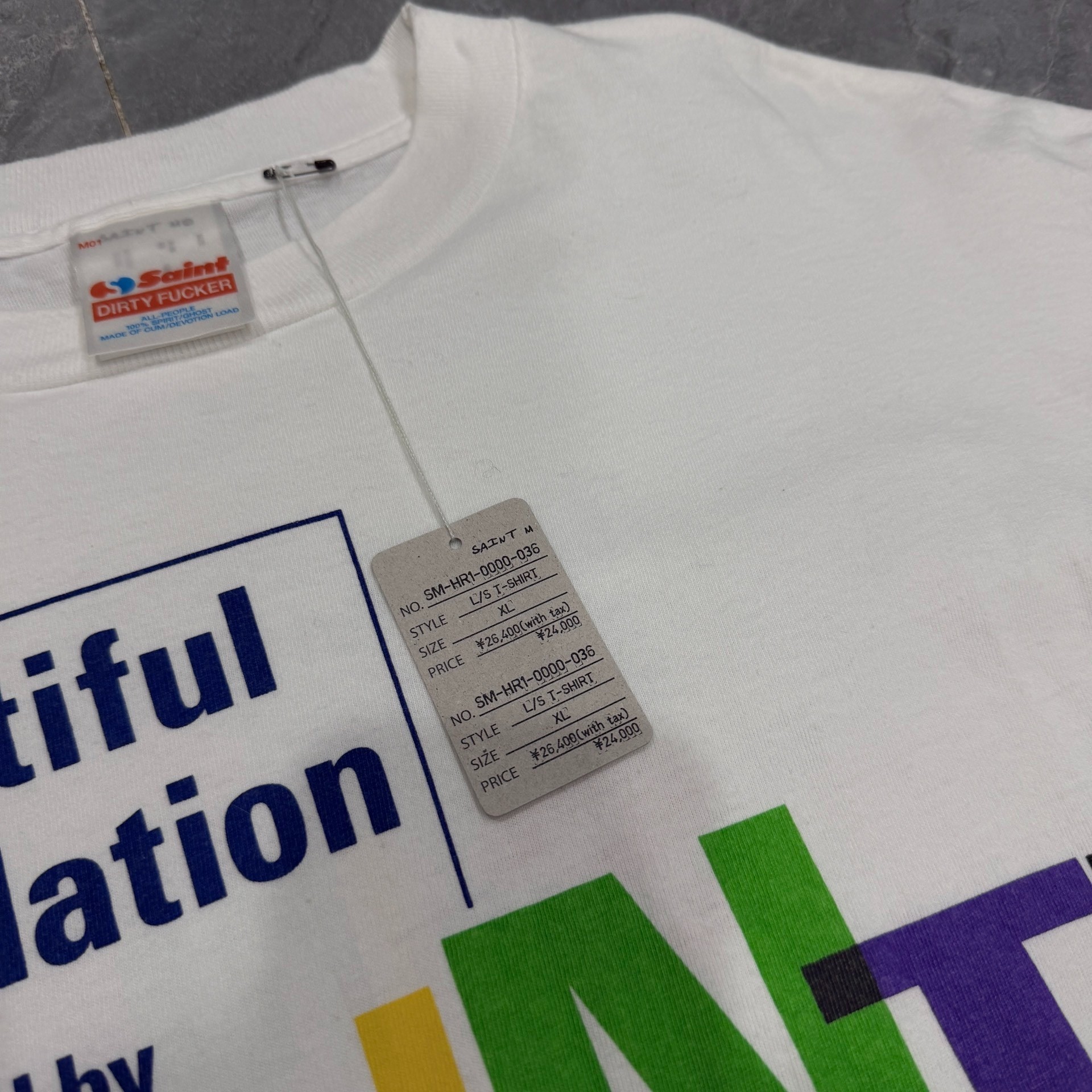 Saint Michael SAINT MX White Long Sleeve Shirt — detail