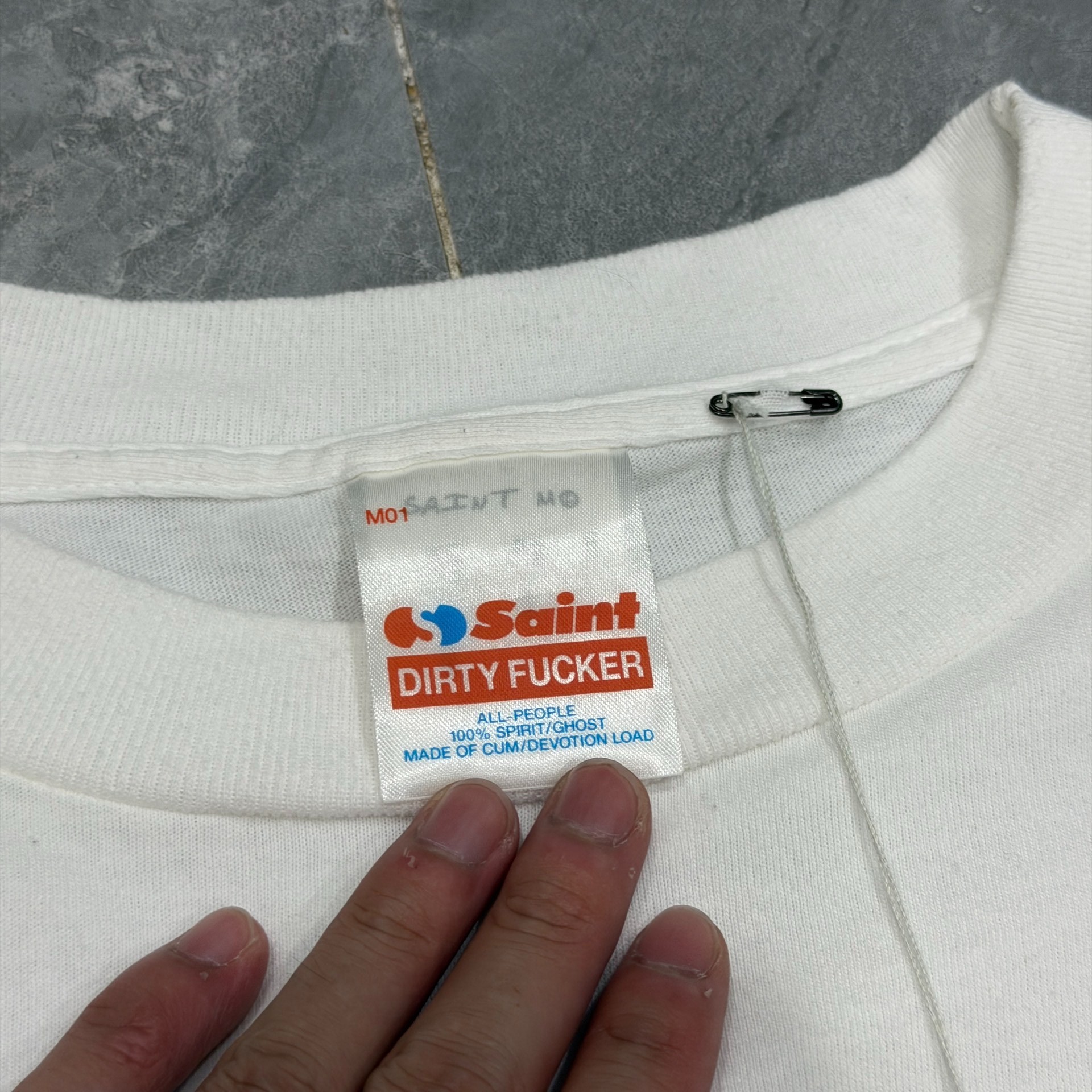 Saint Michael SAINT MX White Long Sleeve Shirt — back