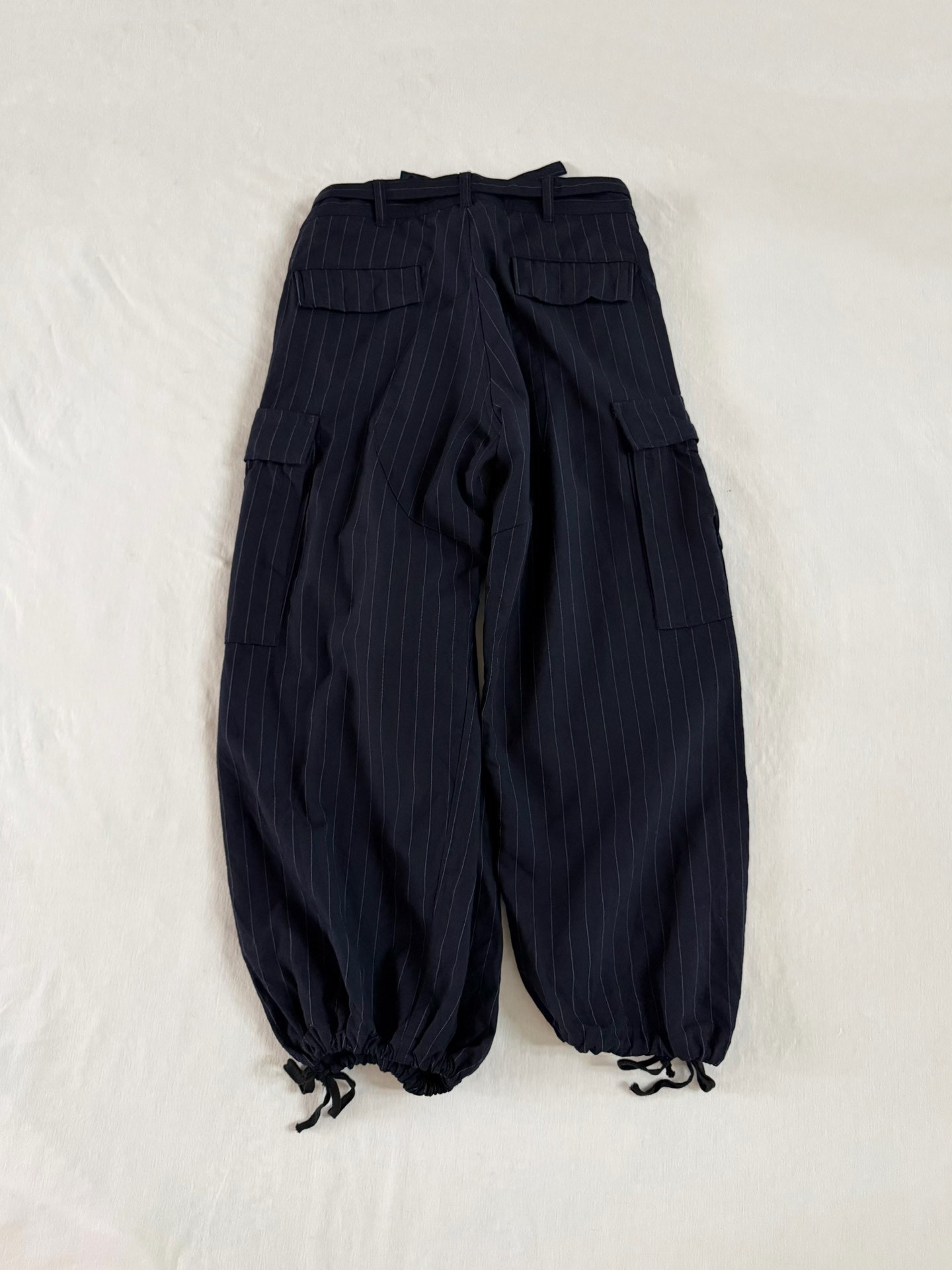 Comme des Garcons 2003 Runway Navy Pants — back