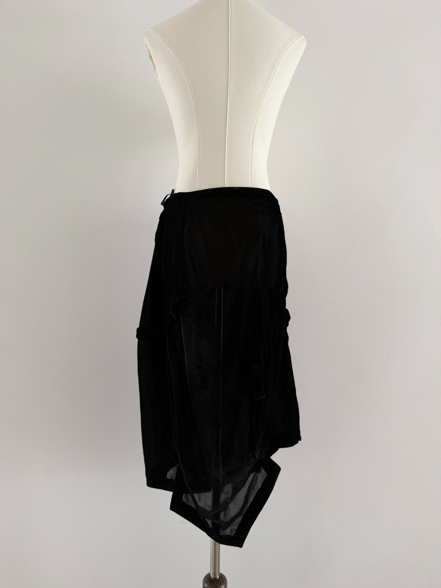 Comme des Garcons 08AW Velvet Skirt — back