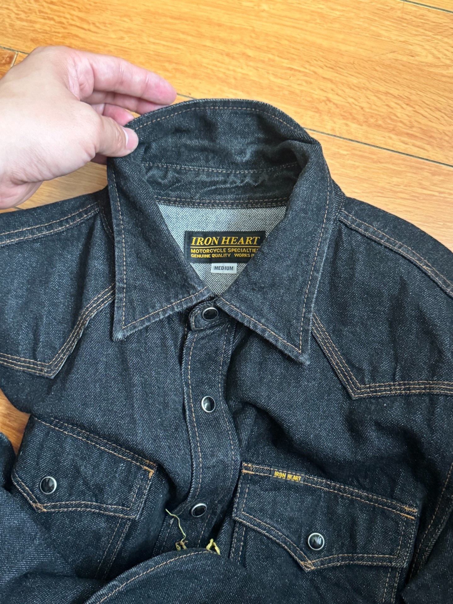 Iron Heart Western Denim Shirt — back