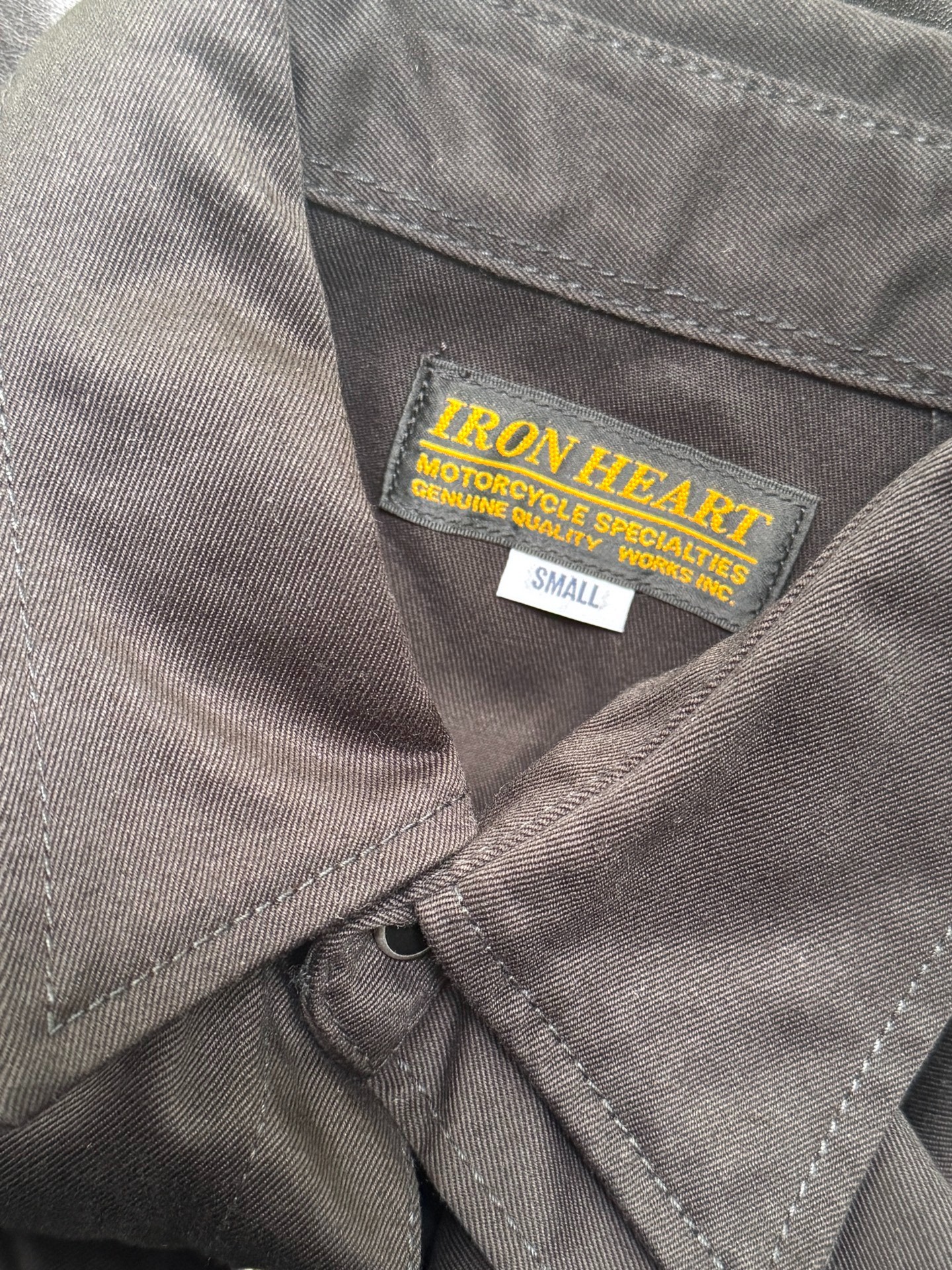 Iron Heart Black Western Shirt — back