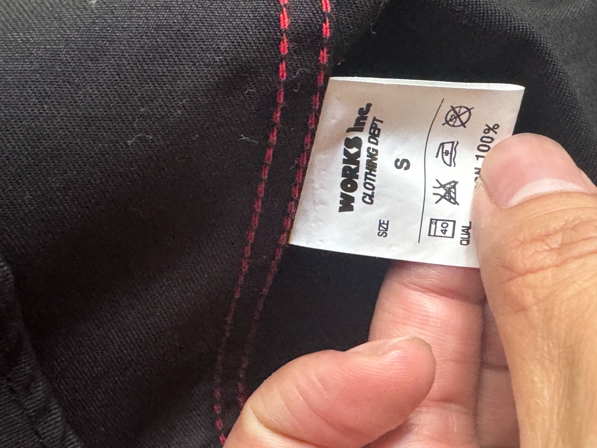 Iron Heart Black Western Shirt — label
