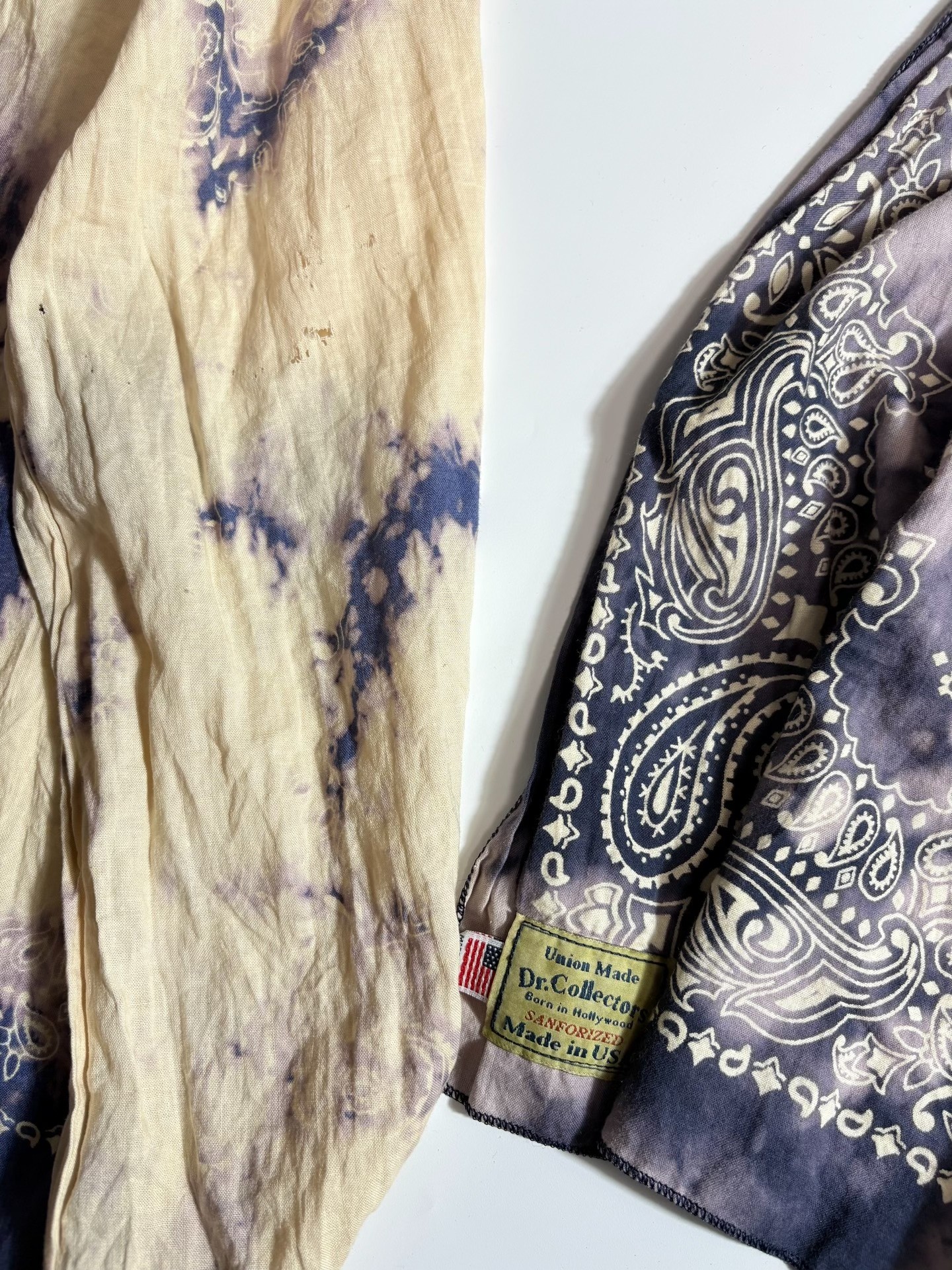 Dr.Collectors Tie-Dye Paisley Scarf — front