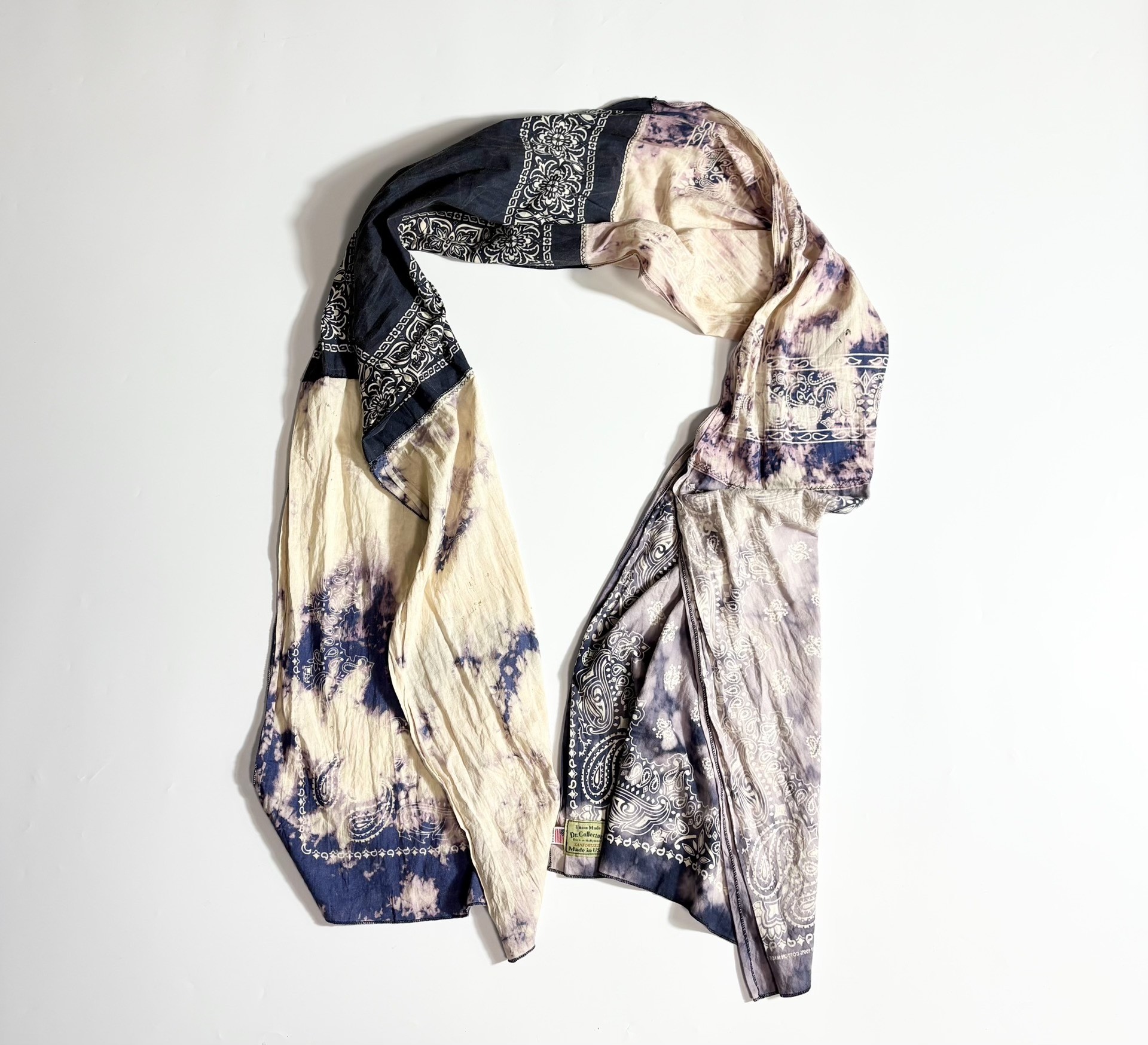 Dr.Collectors Tie-Dye Paisley Scarf