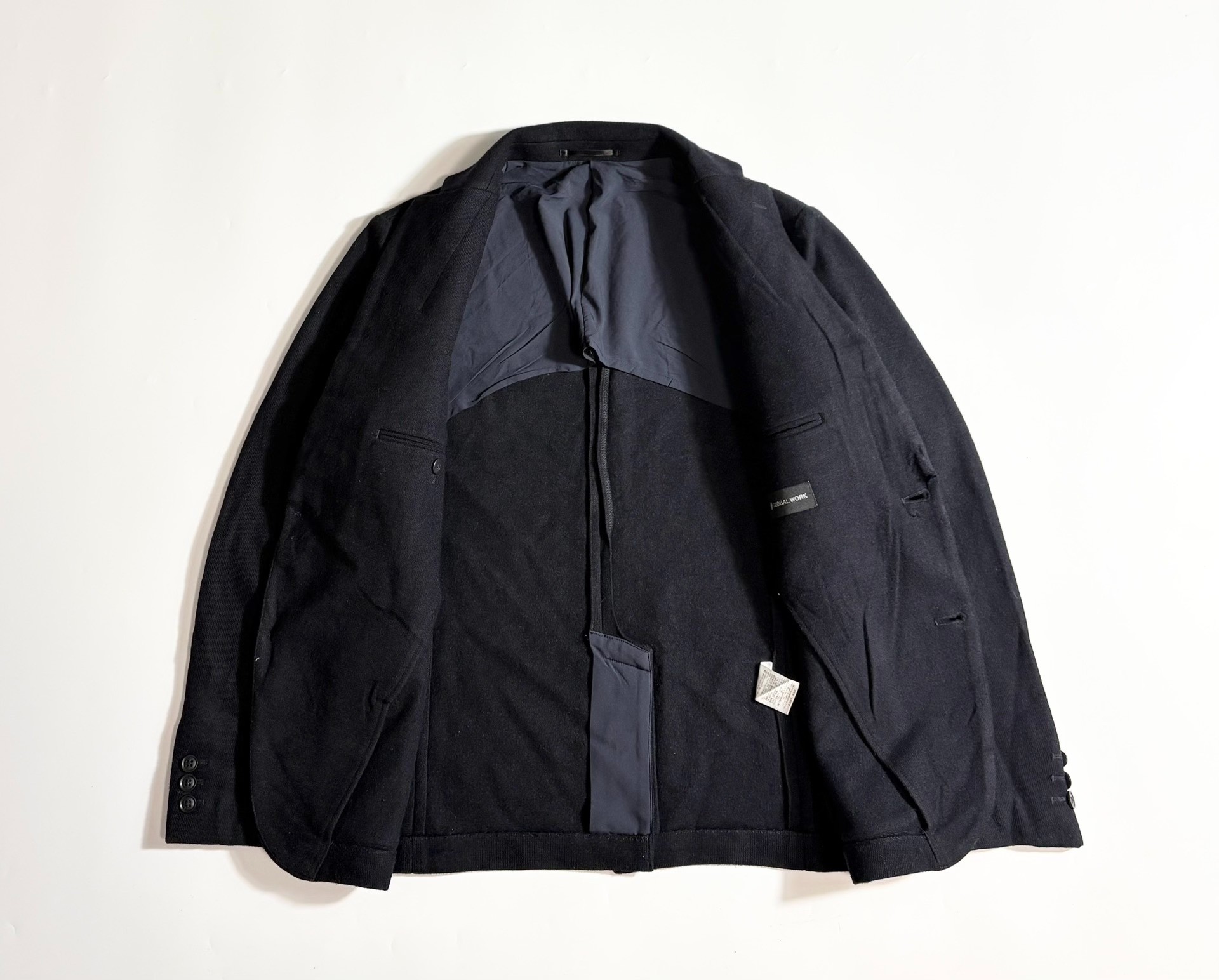 Global Work Dark Navy Men’s Blazer — front