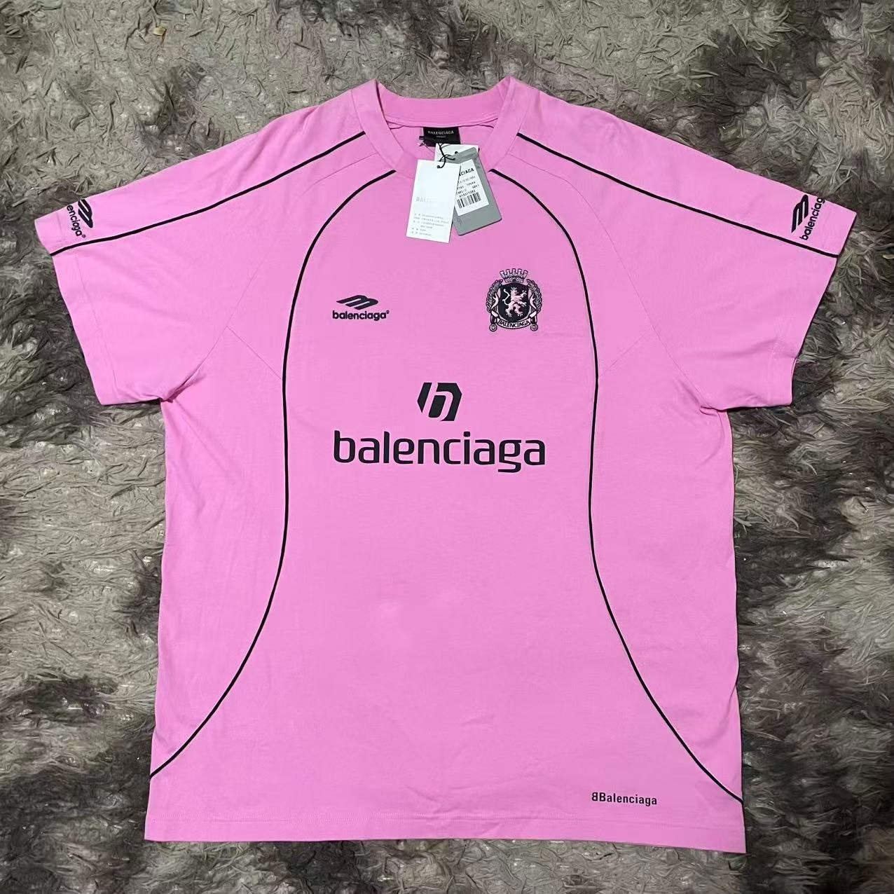 Balenciaga Shanghai Limited Man Utd Pink T-shirt
