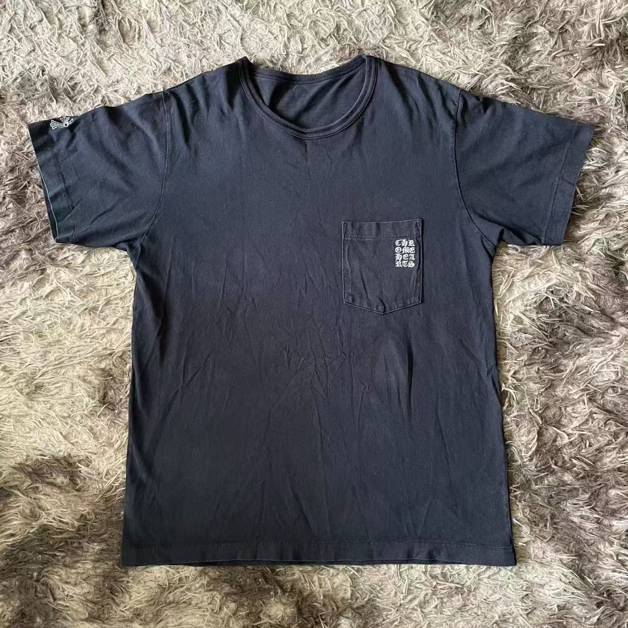 Chrome Hearts Black Embroidered T-Shirt