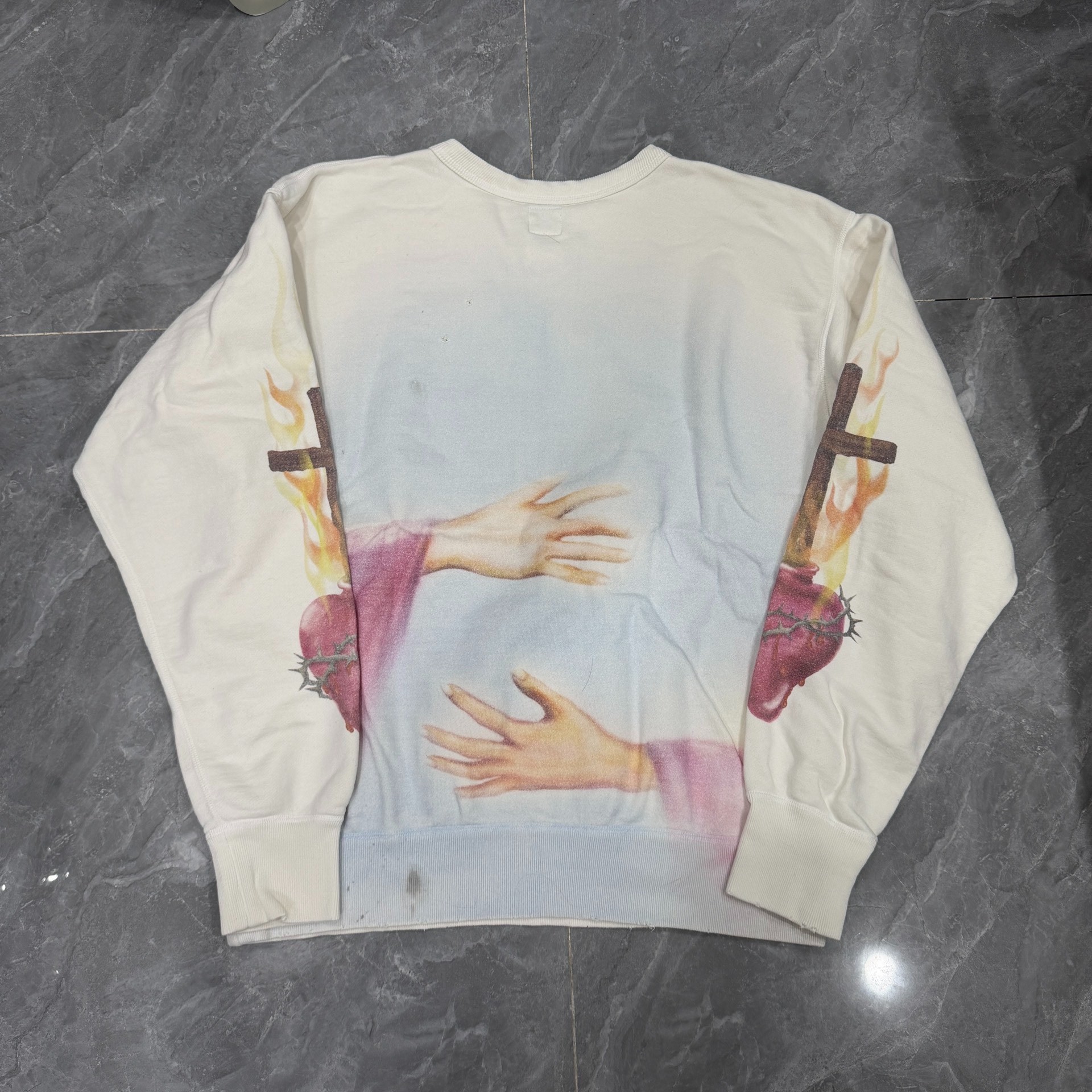 Saint Michael Virgin Mary Crewneck Sweatshirt — front