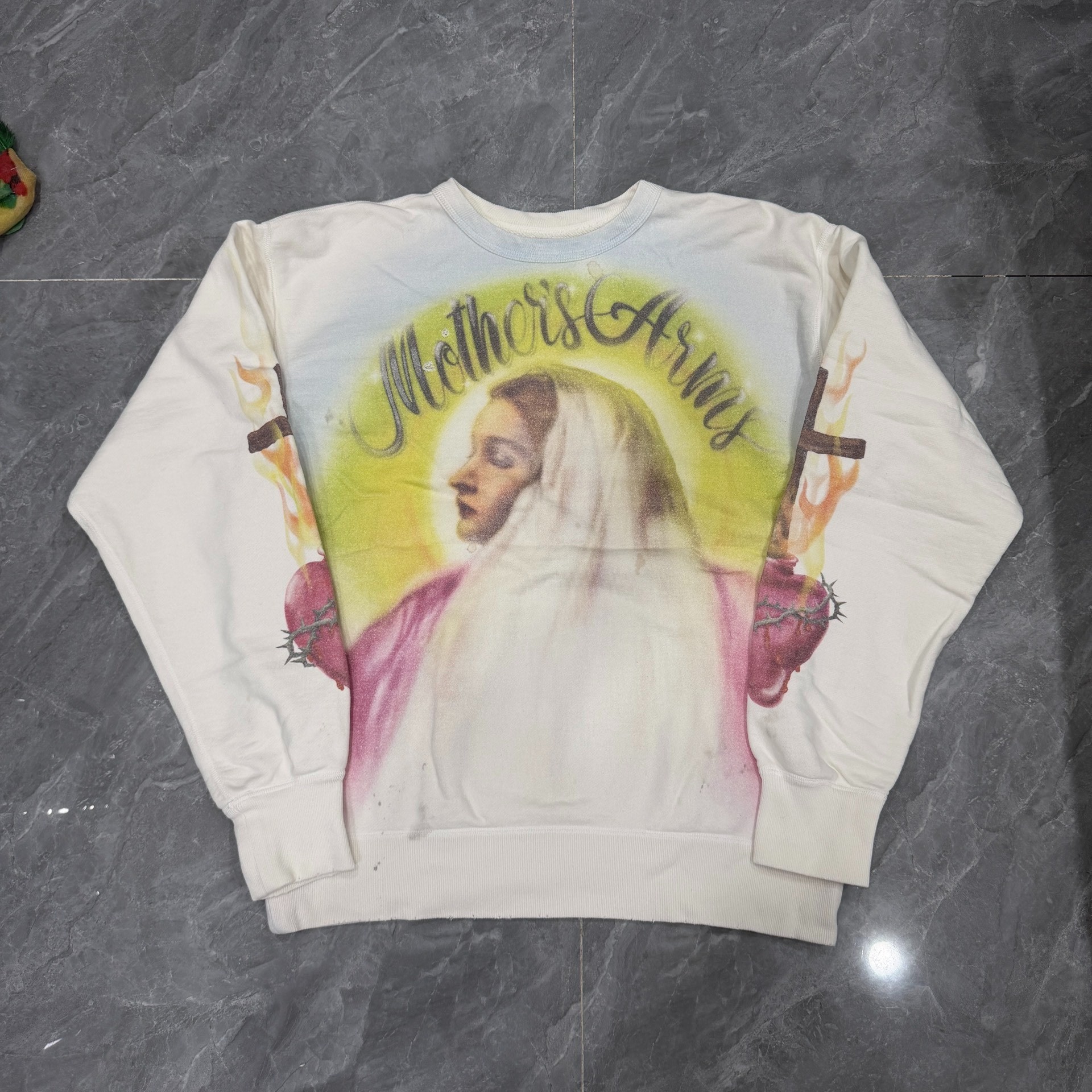 Saint Michael Virgin Mary Crewneck Sweatshirt