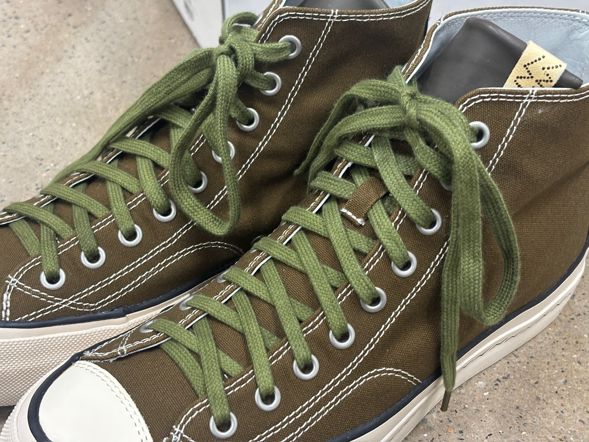 Visvim Skagway Hi Patten Sneakers — label