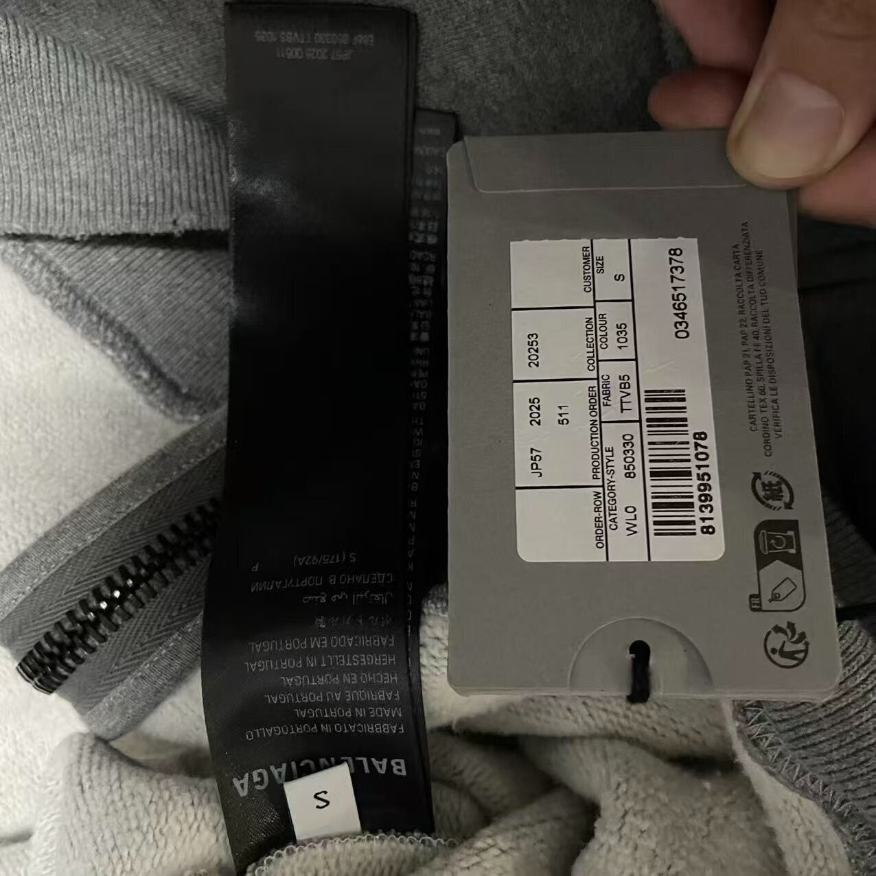 Balenciaga 25 Runway Fur Hooded Jacket — back