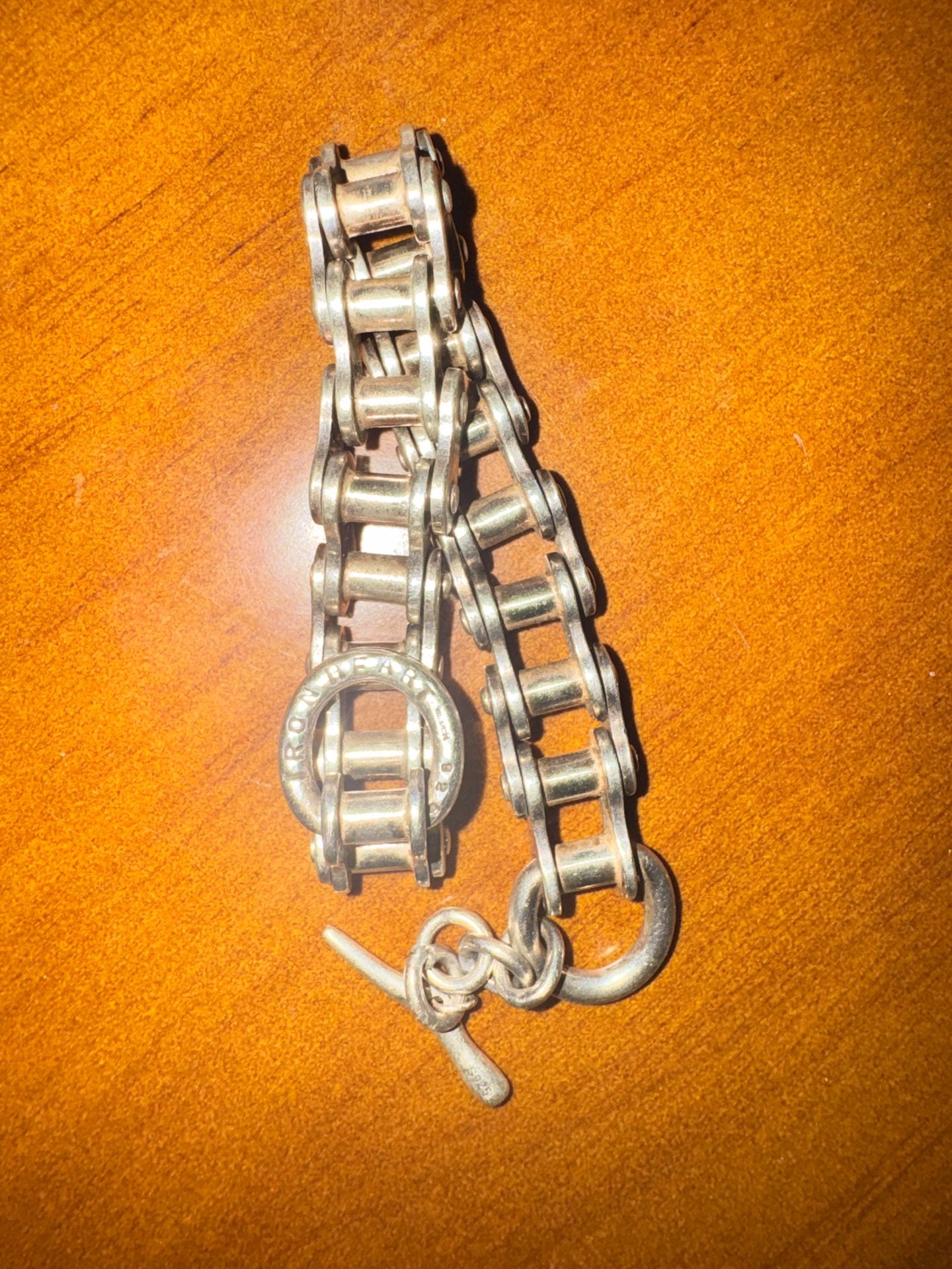 Iron Heart 925 Sterling Silver Bracelet
