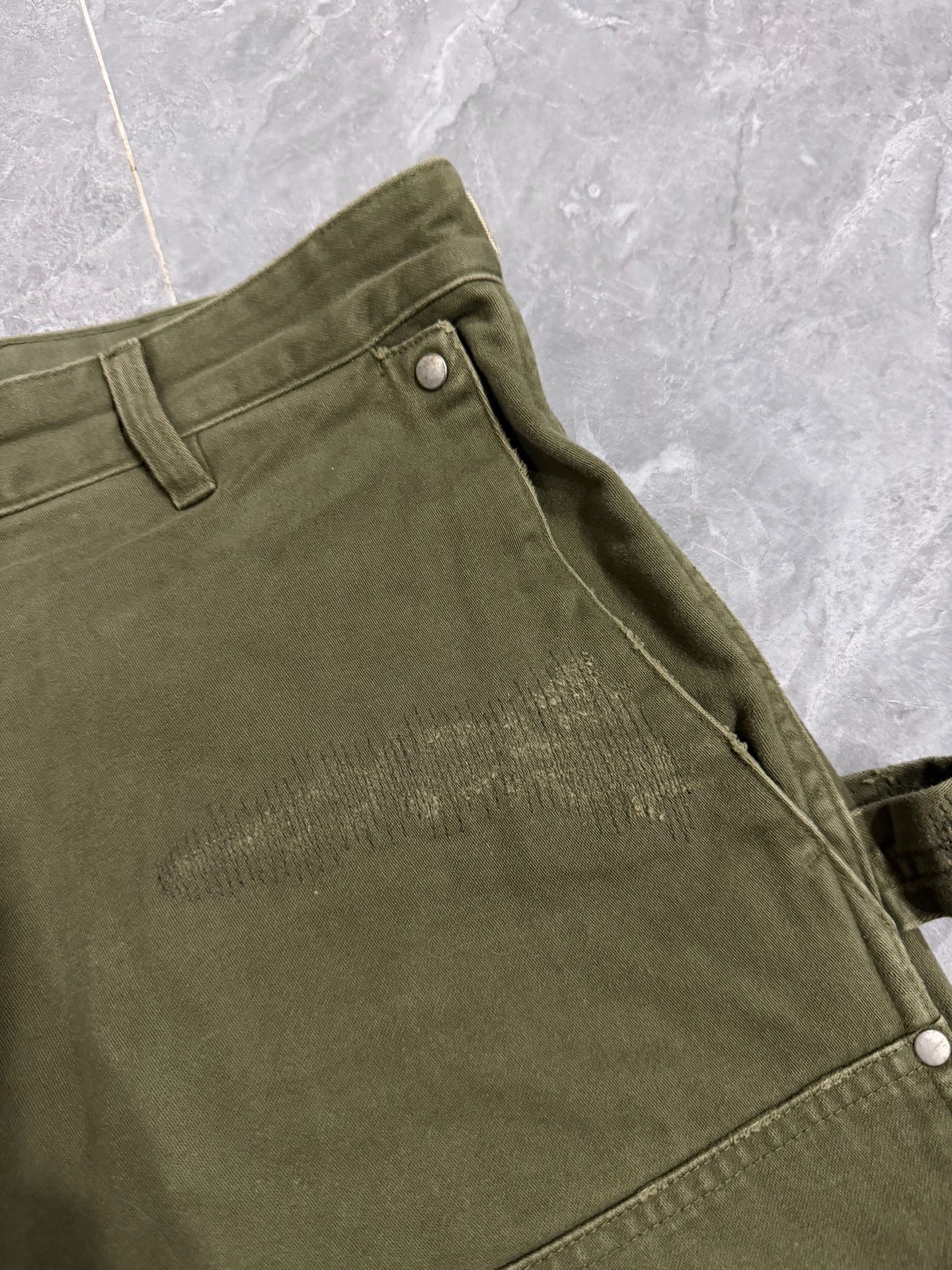 Vujade 004 Double Knee Micro Flared Jeans — detail