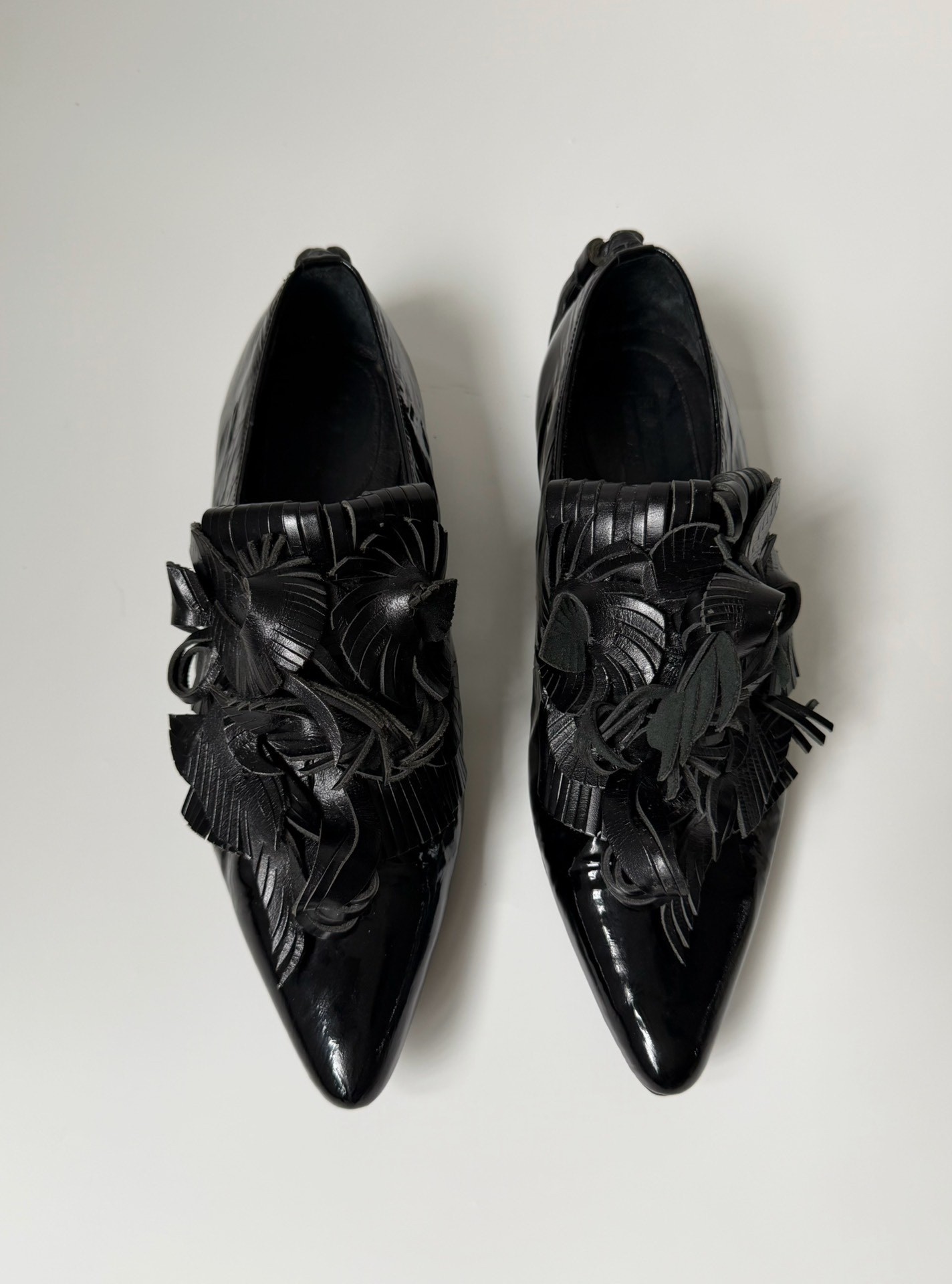 Issey Miyake Low Heel Patent Leather Shoes